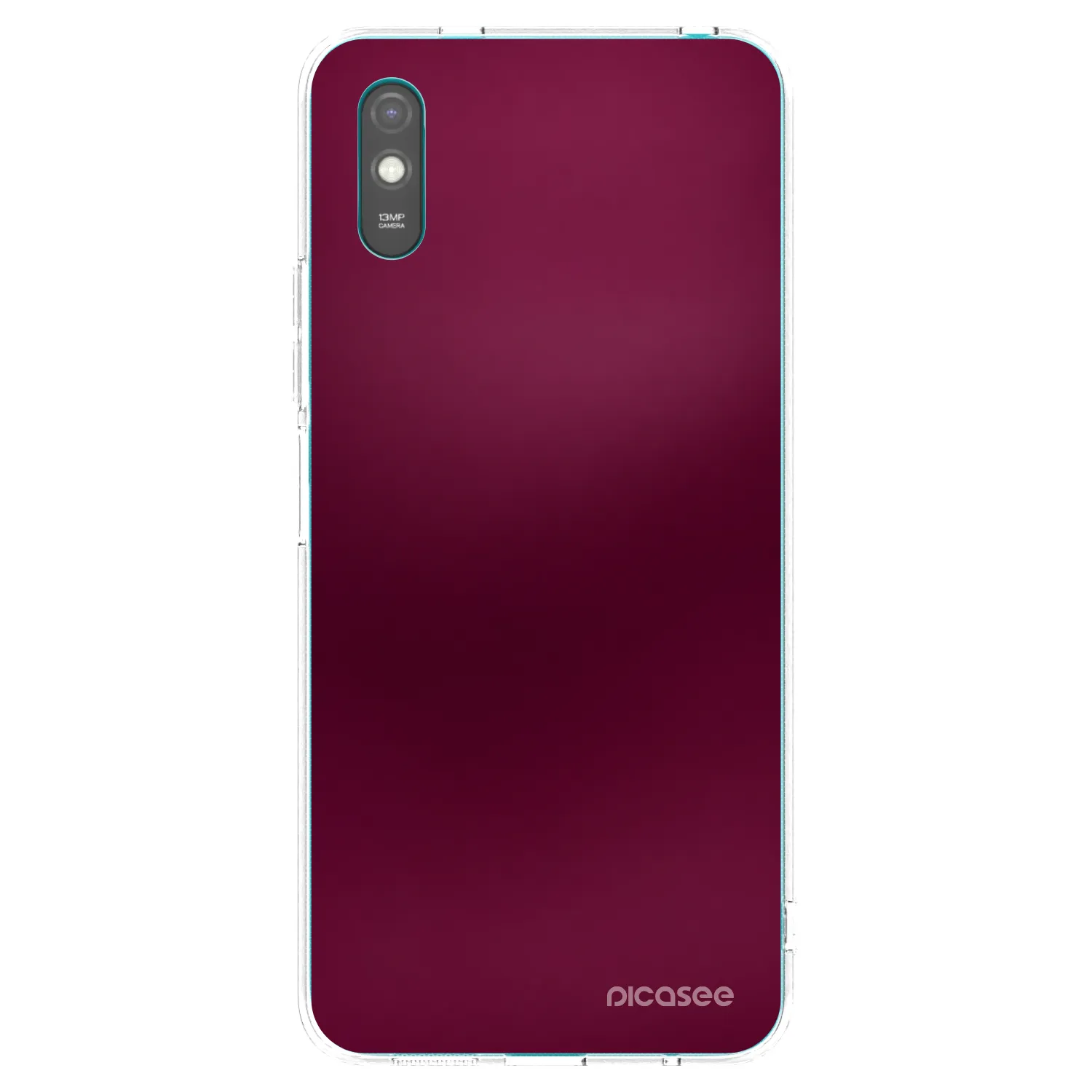 Picasee Xiaomi Redmi 9AT Hülle - Transparentes Silikon - Velvet Bordeaux