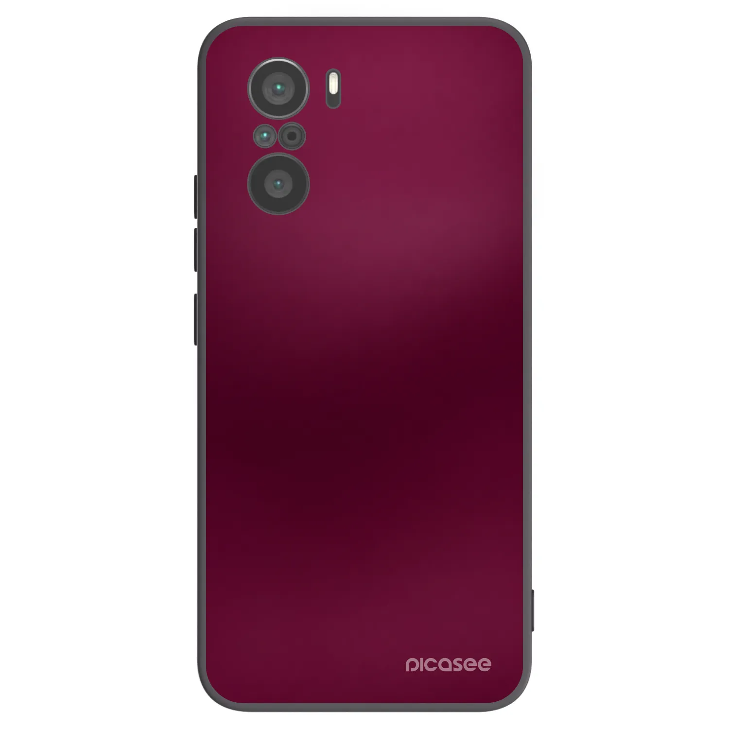 Picasee Xiaomi Poco F3 Hülle - Schwarzes Silikon - Velvet Bordeaux