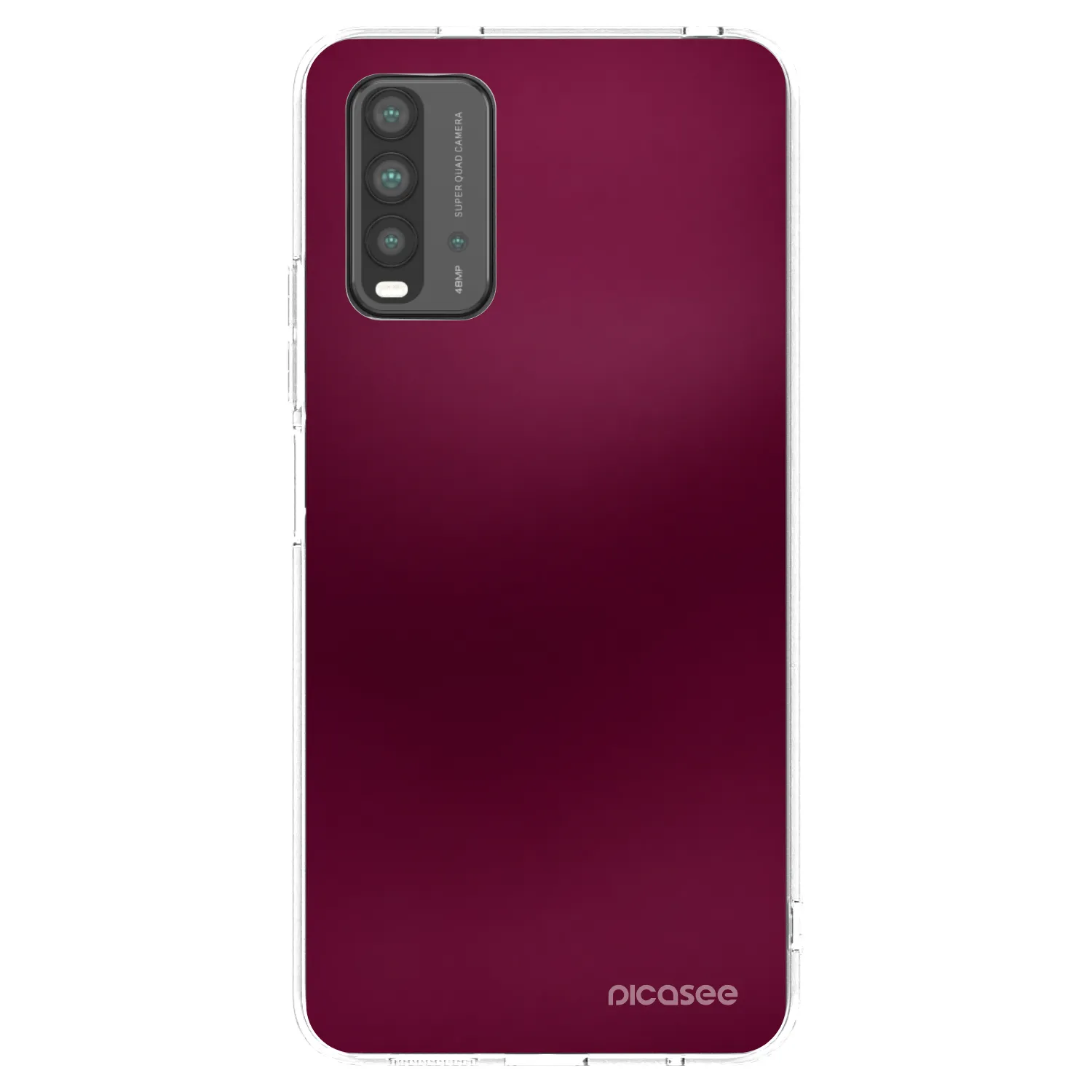 Picasee Xiaomi Redmi 9T Hülle - Schwarzes Silikon - Velvet Bordeaux