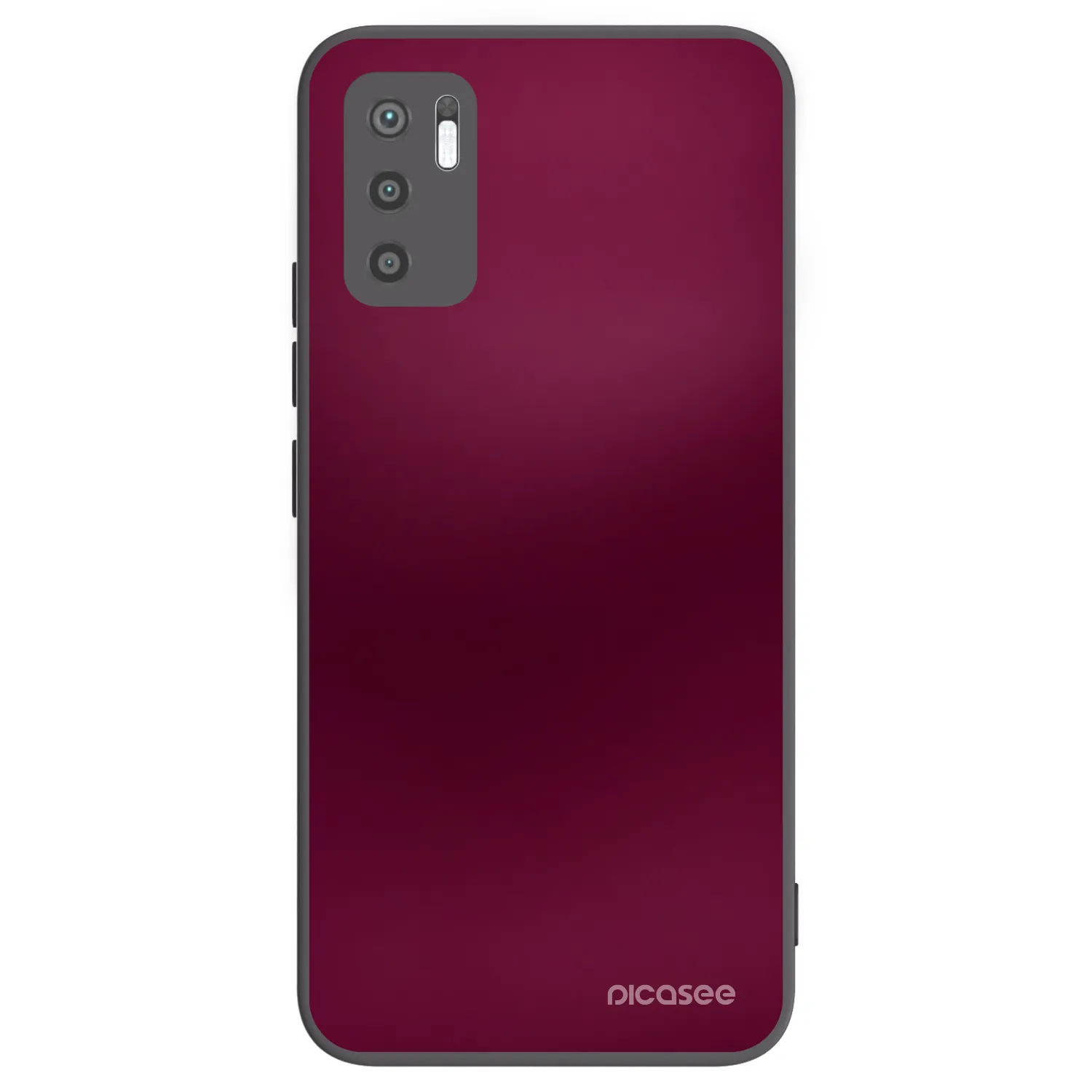 Picasee Xiaomi Redmi Note 10 5G Hülle - Schwarzes Silikon - Velvet Bordeaux