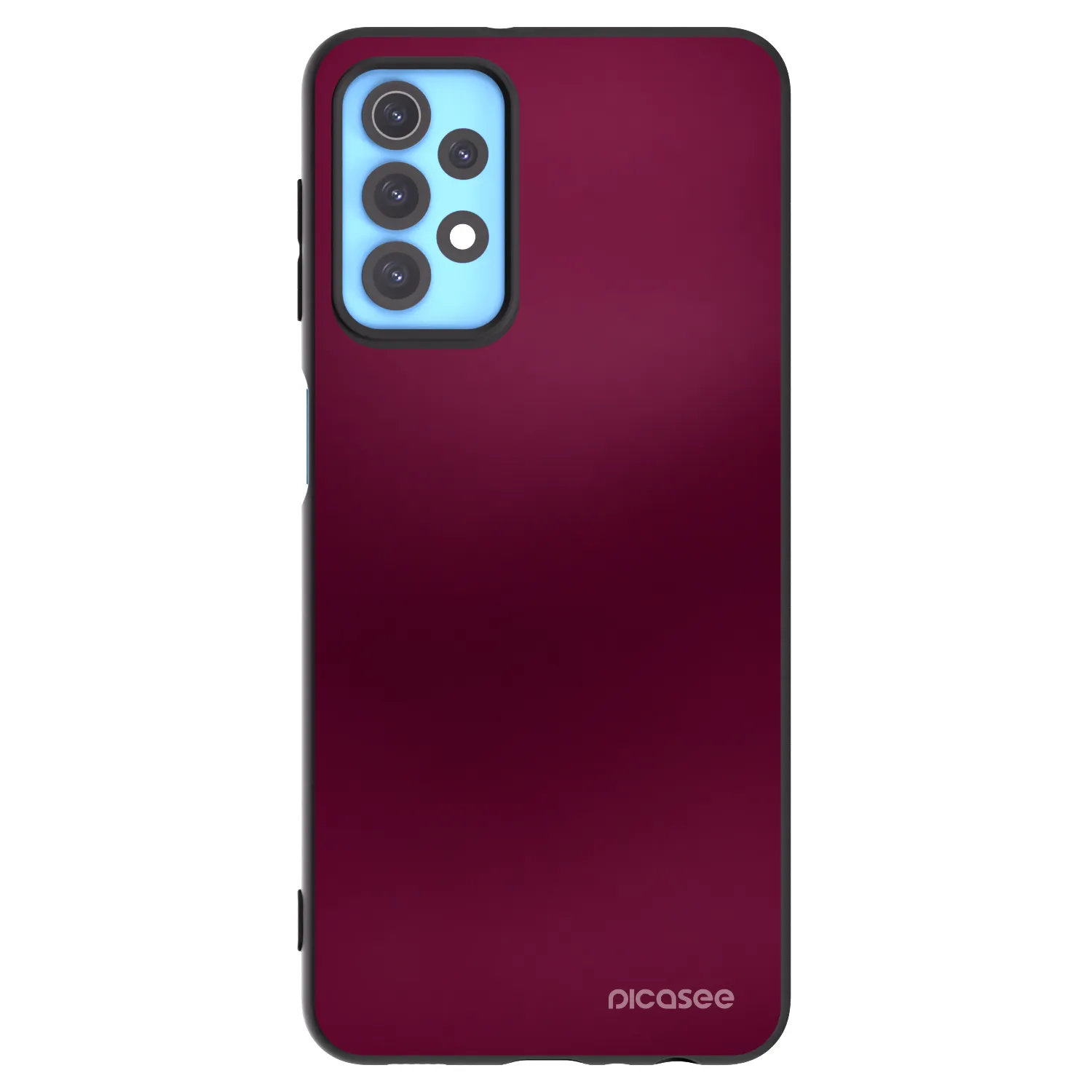 Picasee Samsung Galaxy A32 4G SM-A325F Hülle - Schwarzes Silikon - Velvet Bordeaux