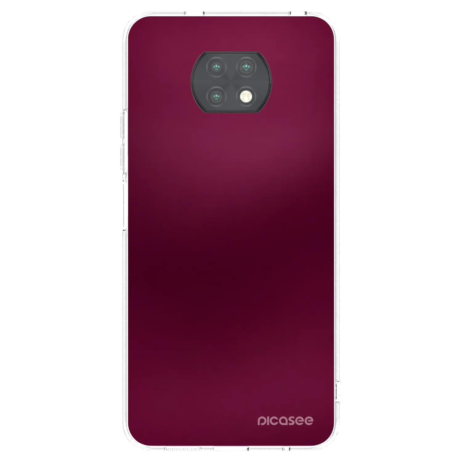 Picasee Xiaomi Redmi Note 9T Hülle - Transparentes Silikon - Velvet Bordeaux