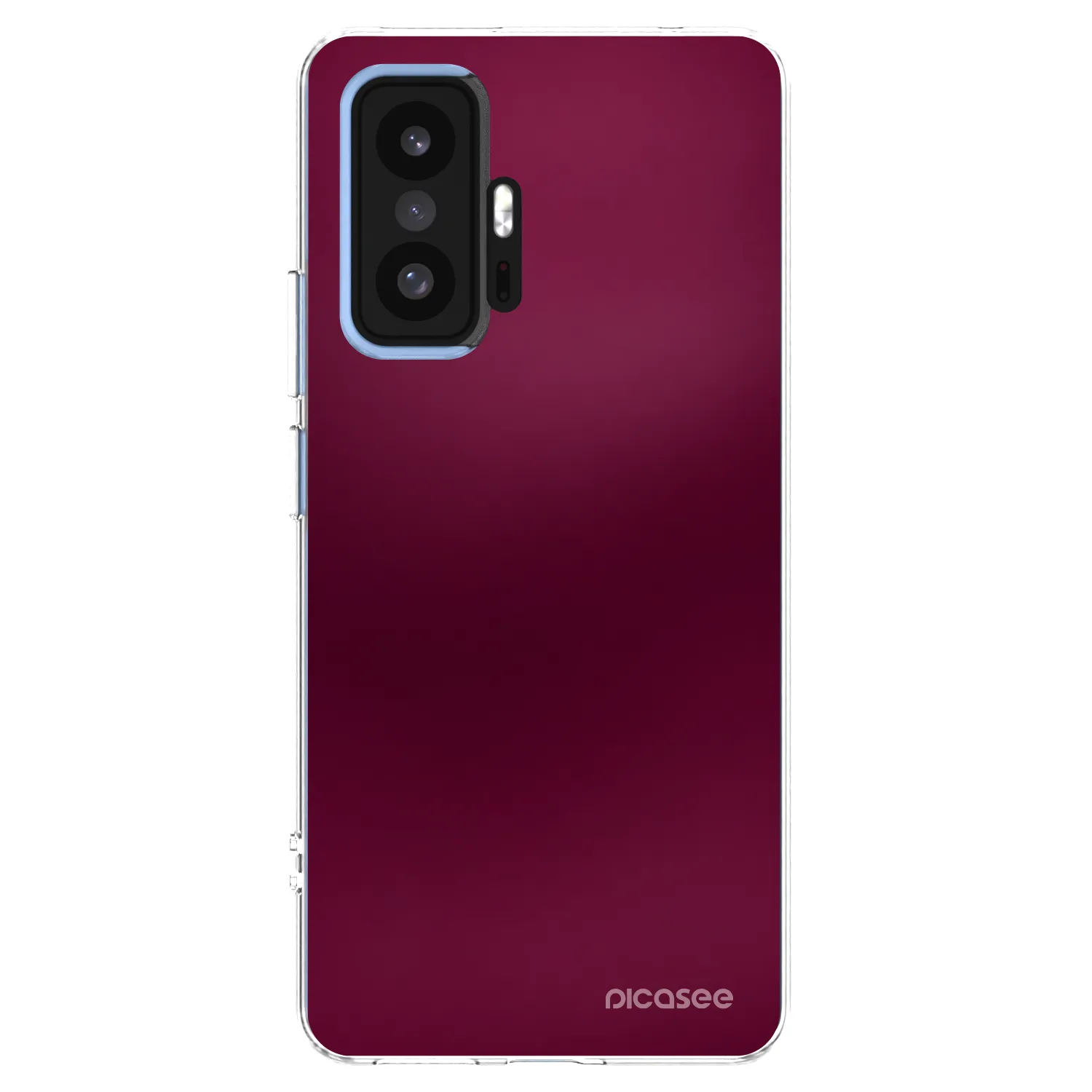 Picasee Xiaomi 11T Hülle - Transparentes Silikon - Velvet Bordeaux