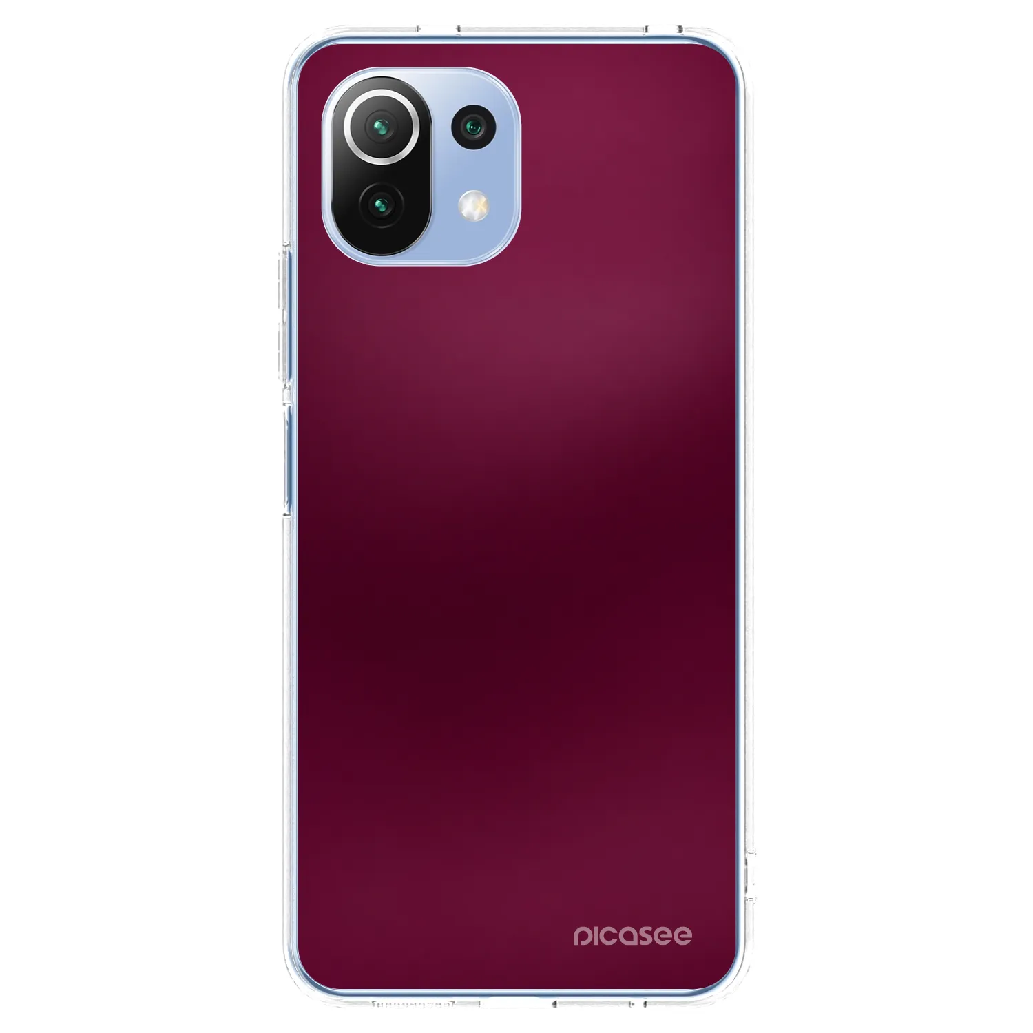 Picasee Xiaomi 11 Lite 5G NE Hülle - Transparentes Silikon - Velvet Bordeaux