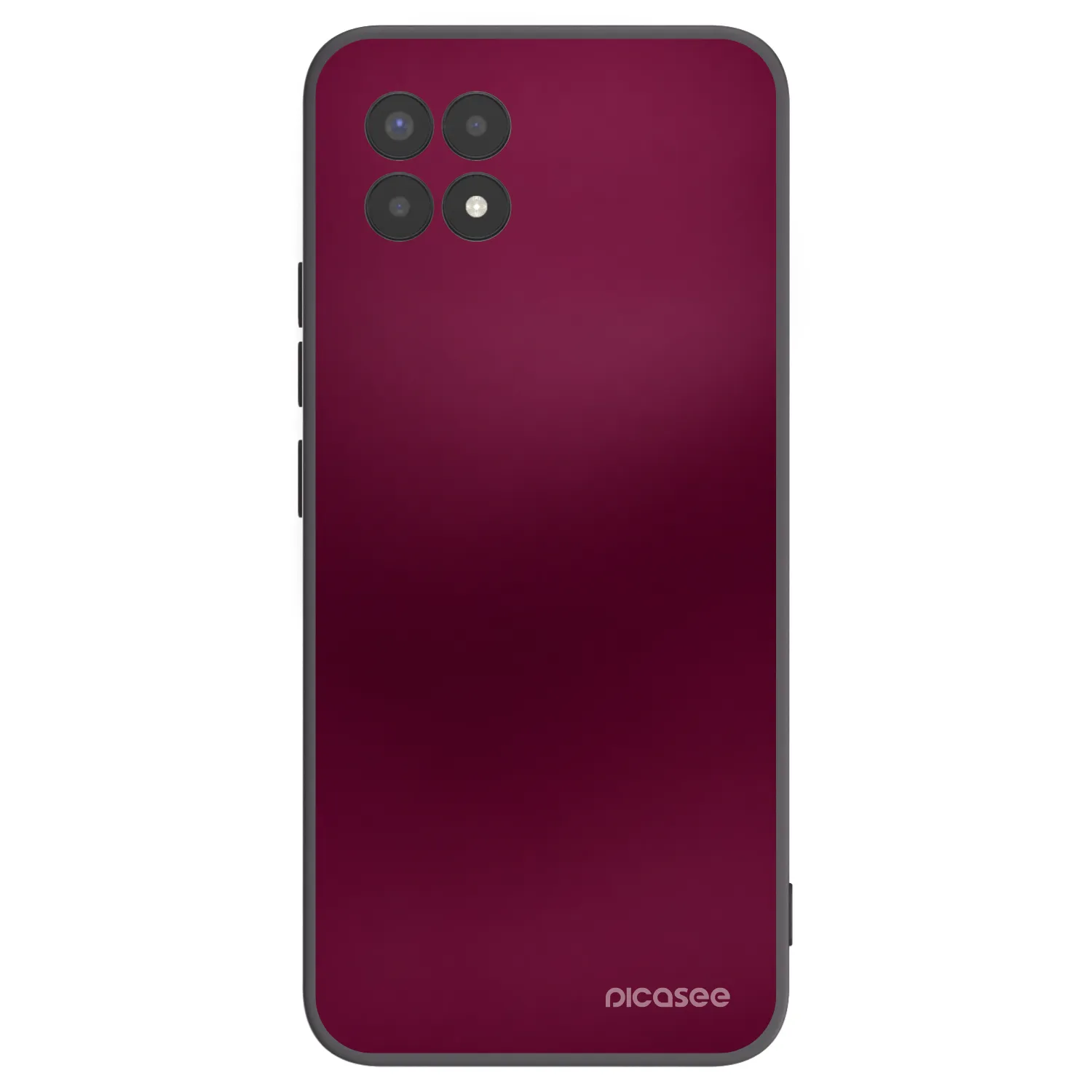 Picasee Realme 8i Hülle - Schwarzes Silikon - Velvet Bordeaux