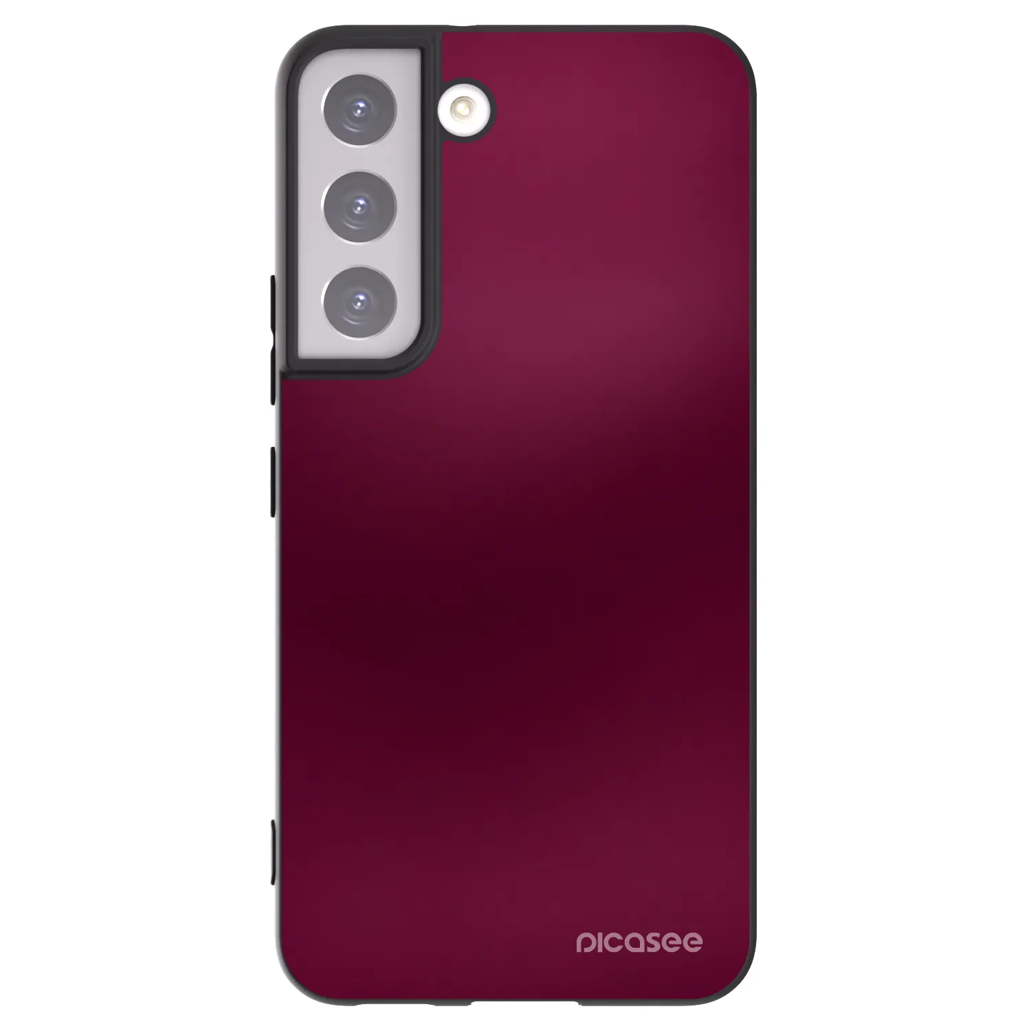 Picasee Samsung Galaxy S22 5G Hülle - Schwarzes Silikon - Velvet Bordeaux