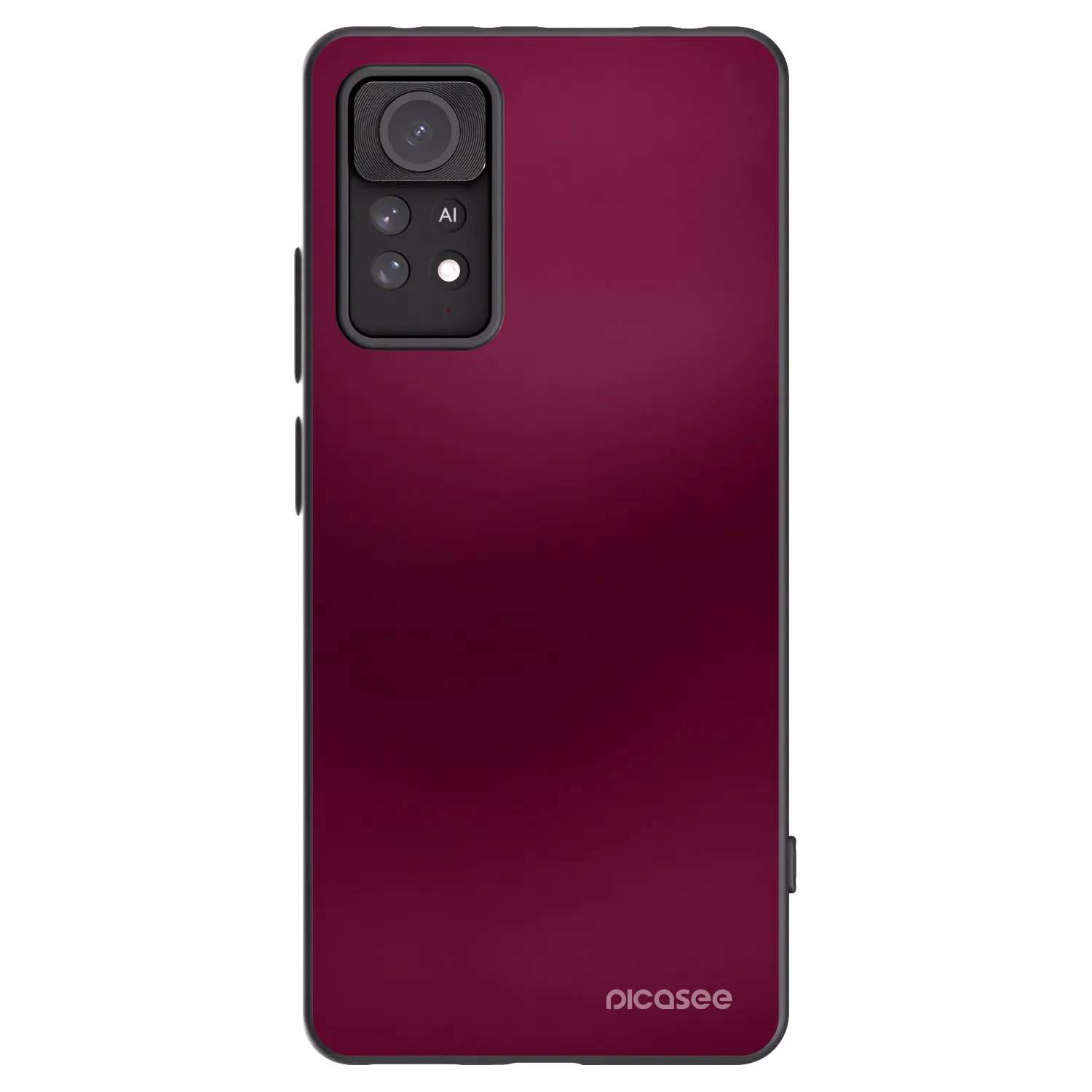 Picasee Xiaomi Redmi Note 11 Pro 5G Hülle - Schwarzes Silikon - Velvet Bordeaux
