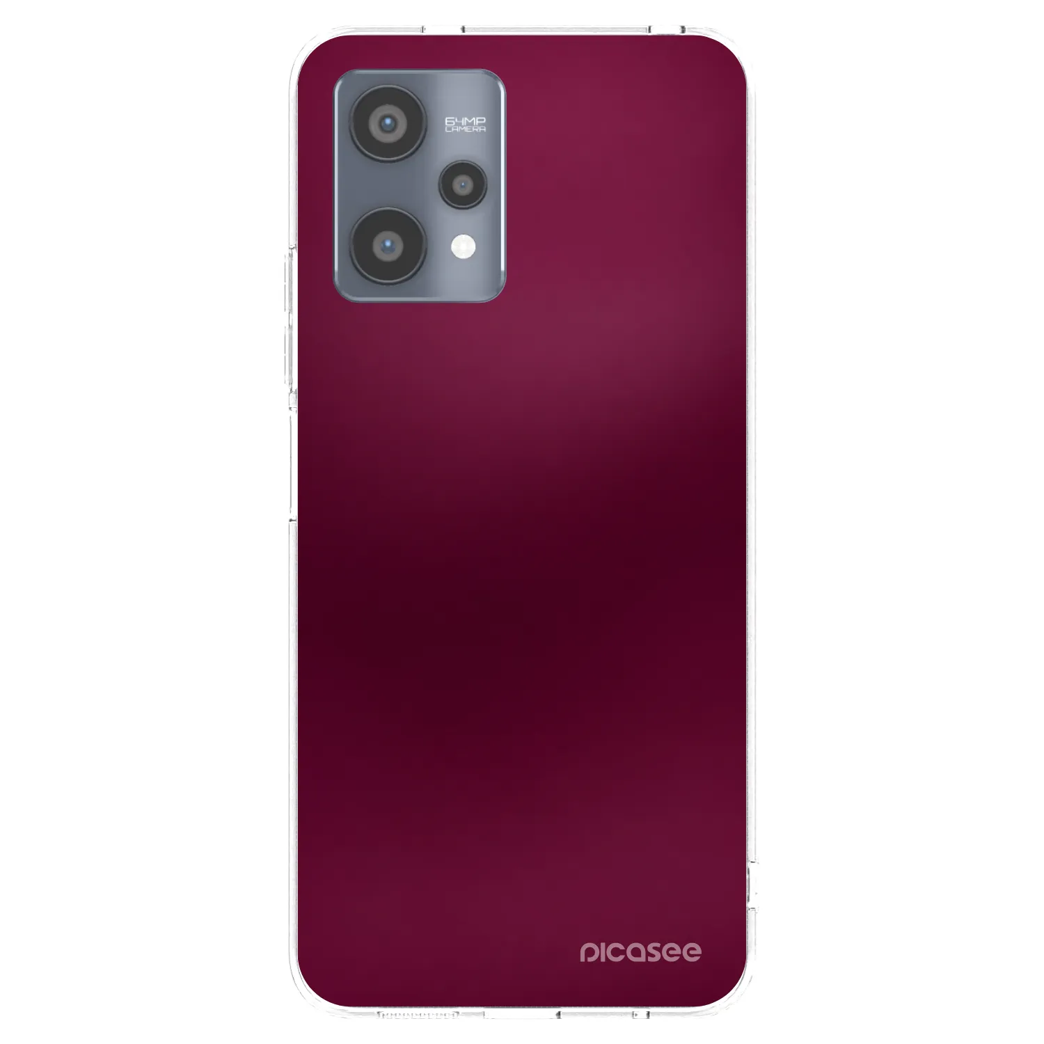 Picasee Realme 9 Pro 5G Hülle - Transparentes Silikon - Velvet Bordeaux