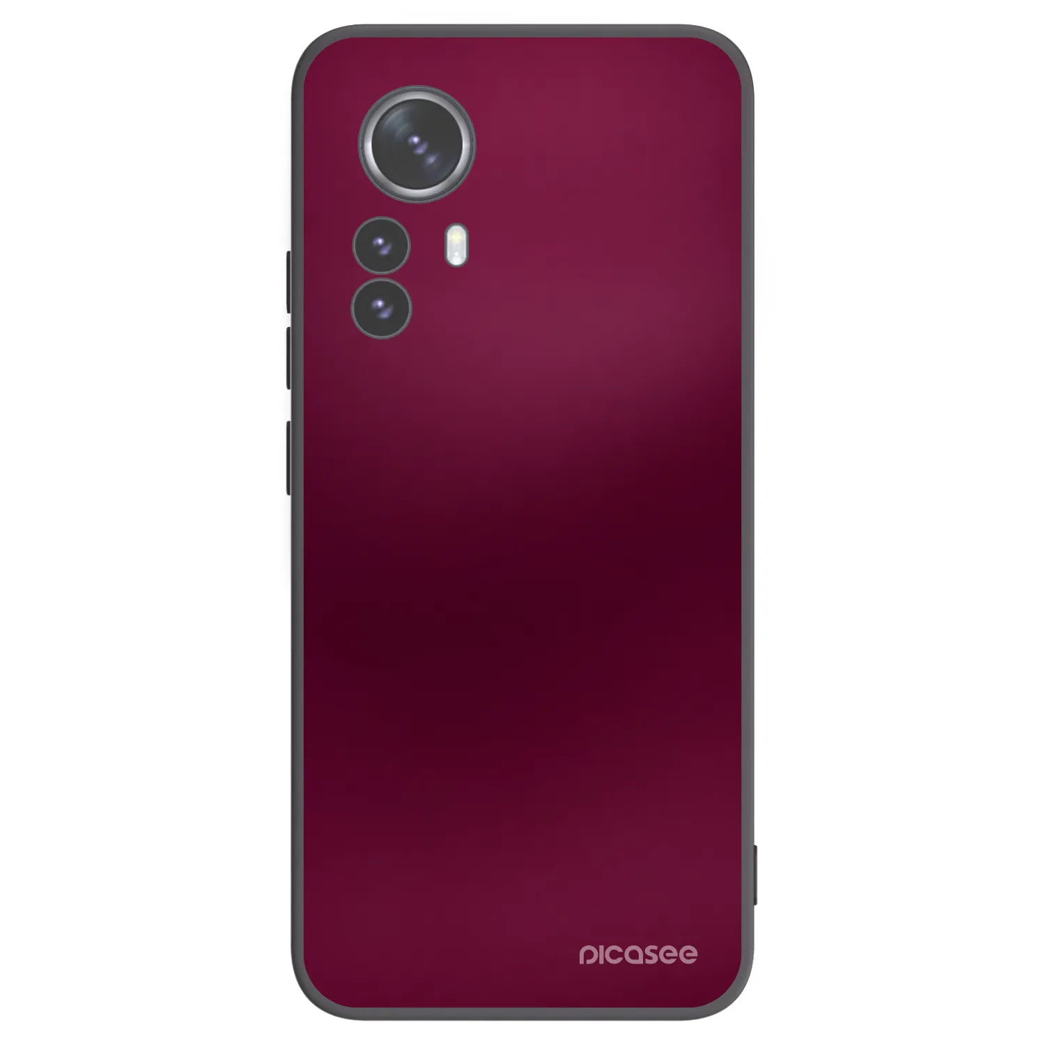 Picasee Xiaomi 12 Pro Hülle - Schwarzes Silikon - Velvet Bordeaux