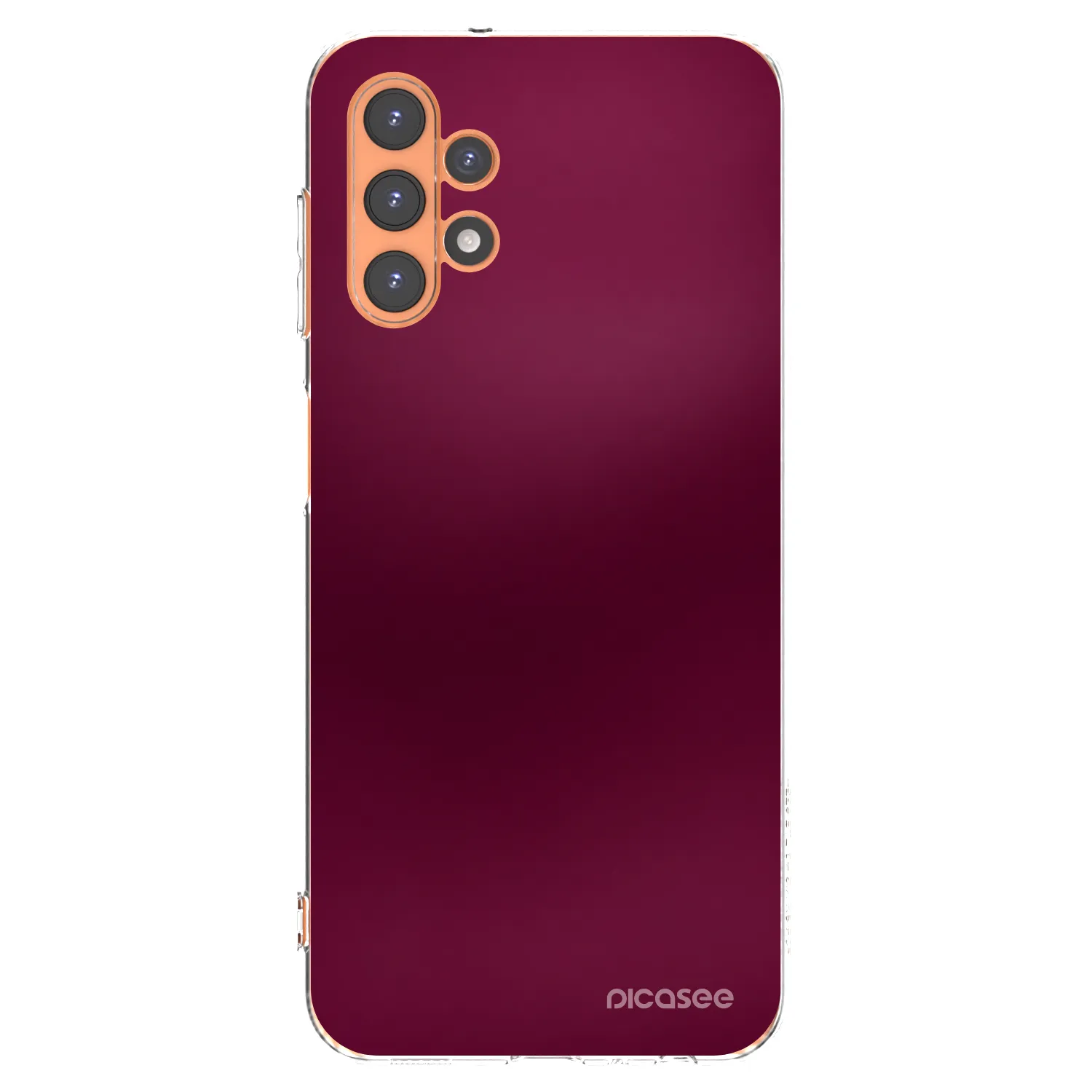 Picasee Samsung Galaxy A13 4G A135 Hülle - Transparentes Silikon - Velvet Bordeaux