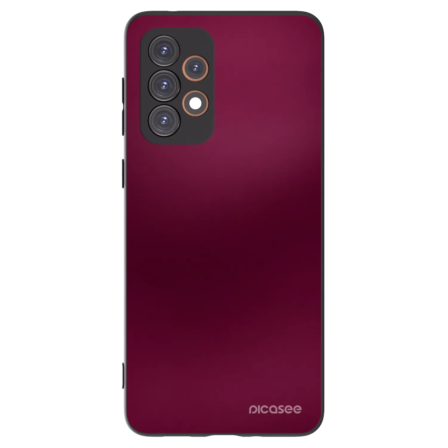 Picasee Samsung Galaxy A33 5G A336 Hülle - Schwarzes Silikon - Velvet Bordeaux