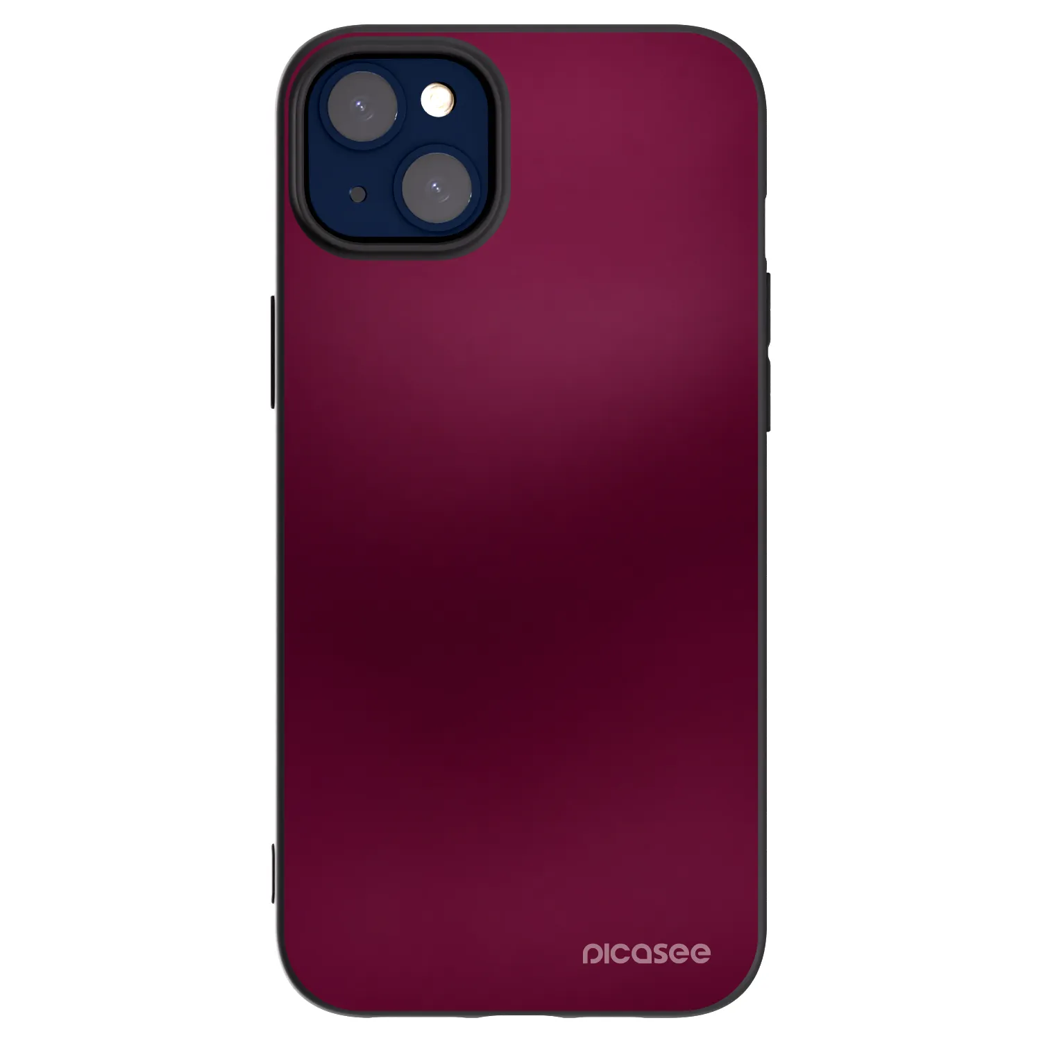 Picasee Apple iPhone 14 Plus Hülle - Schwarzes Silikon - Velvet Bordeaux