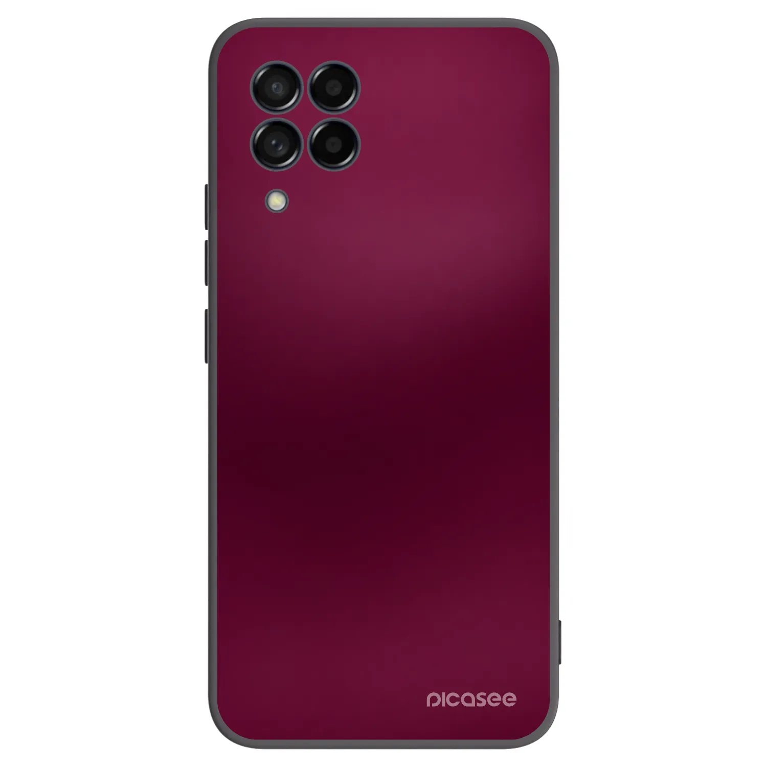 Picasee Samsung Galaxy M53 5G Hülle - Schwarzes Silikon - Velvet Bordeaux