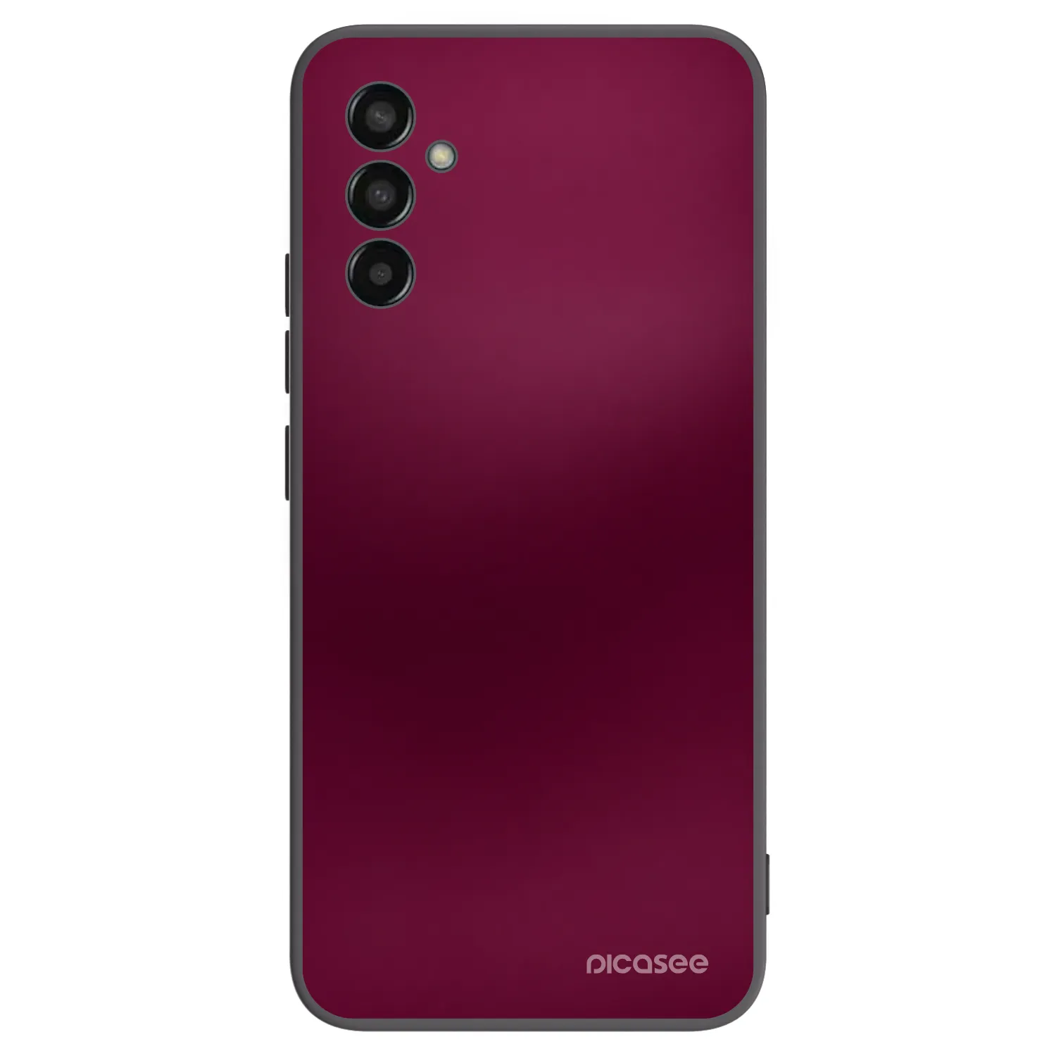 Picasee Samsung Galaxy M13 M135F Hülle - Schwarzes Silikon - Velvet Bordeaux