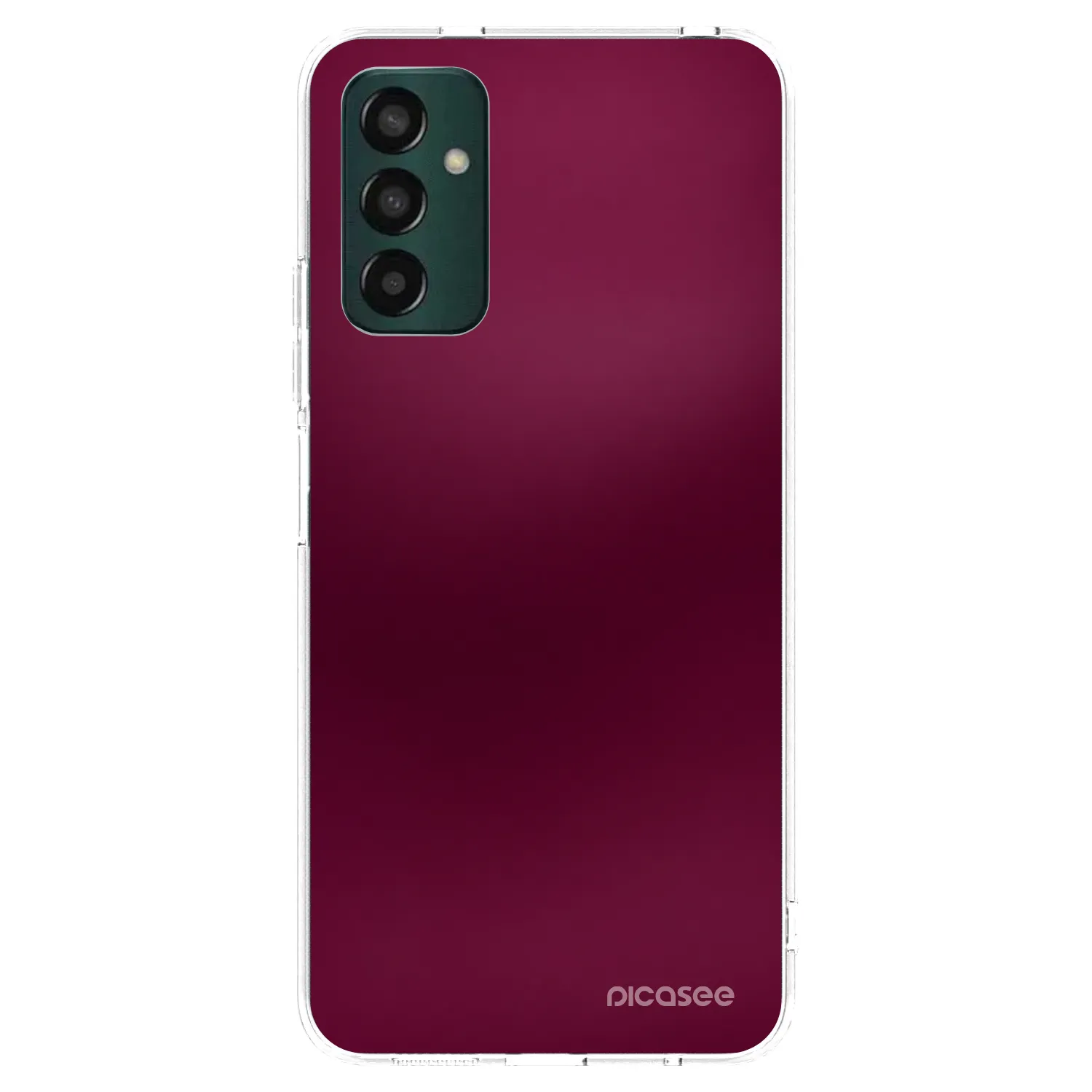 Picasee Samsung Galaxy M13 M135F Hülle - Transparentes Silikon - Velvet Bordeaux