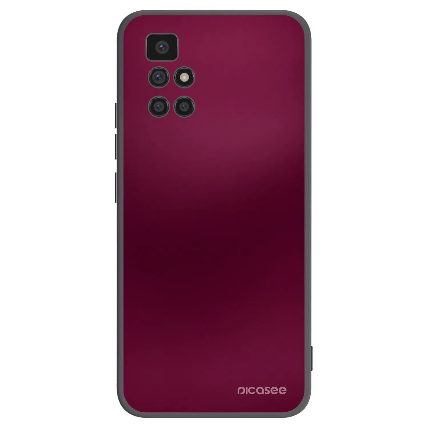 Picasee Xiaomi Redmi 10 (2022) Hülle - Schwarzes Silikon - Velvet Bordeaux
