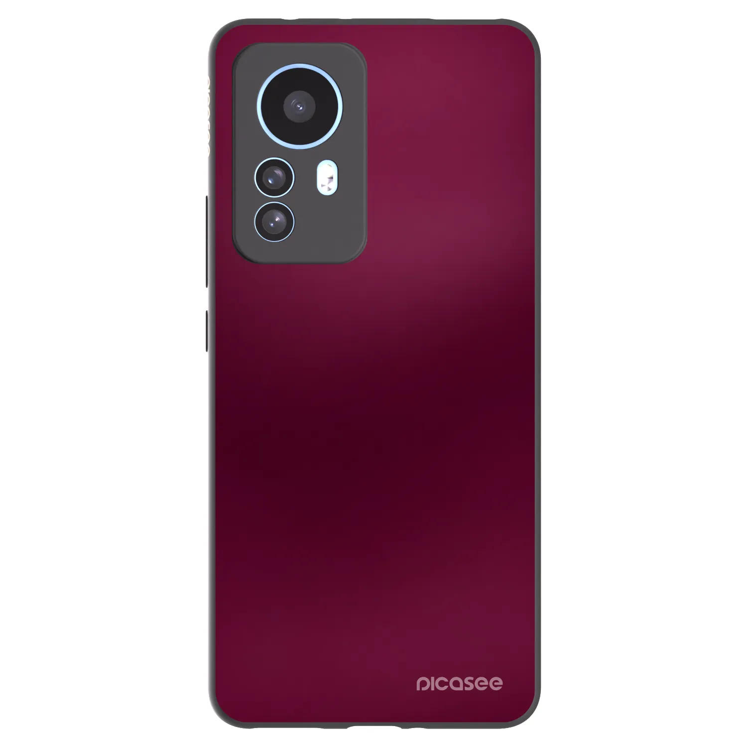 Picasee Xiaomi 12T Pro Hülle - Schwarzes Silikon - Velvet Bordeaux