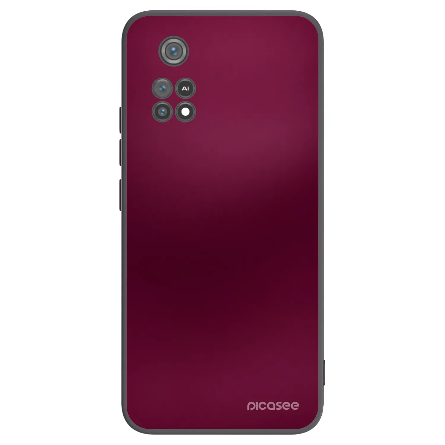 Picasee Xiaomi Poco M4 Pro Hülle - Schwarzes Silikon - Velvet Bordeaux