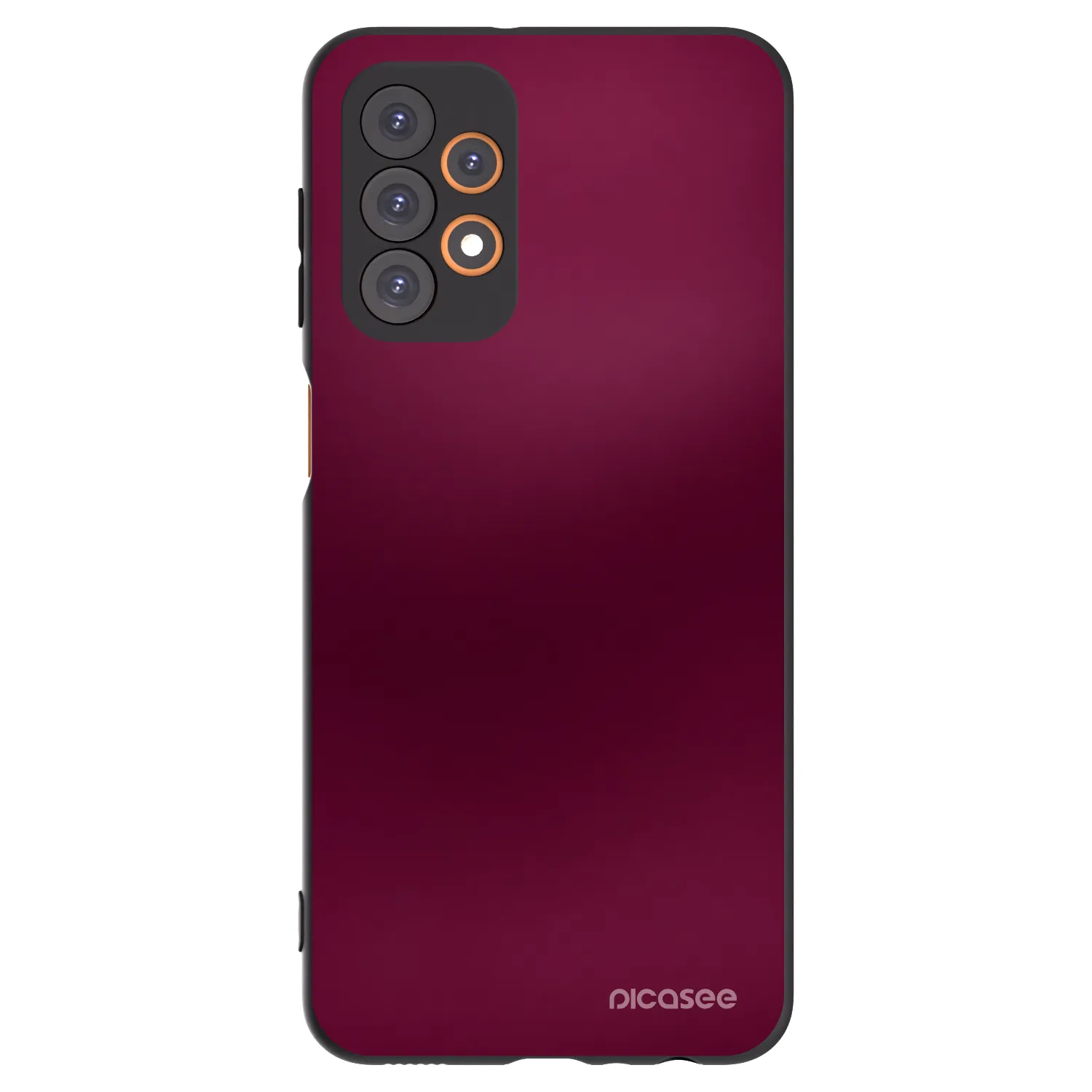 Picasee Samsung Galaxy A23 A236B 5G Hülle - Schwarzes Silikon - Velvet Bordeaux