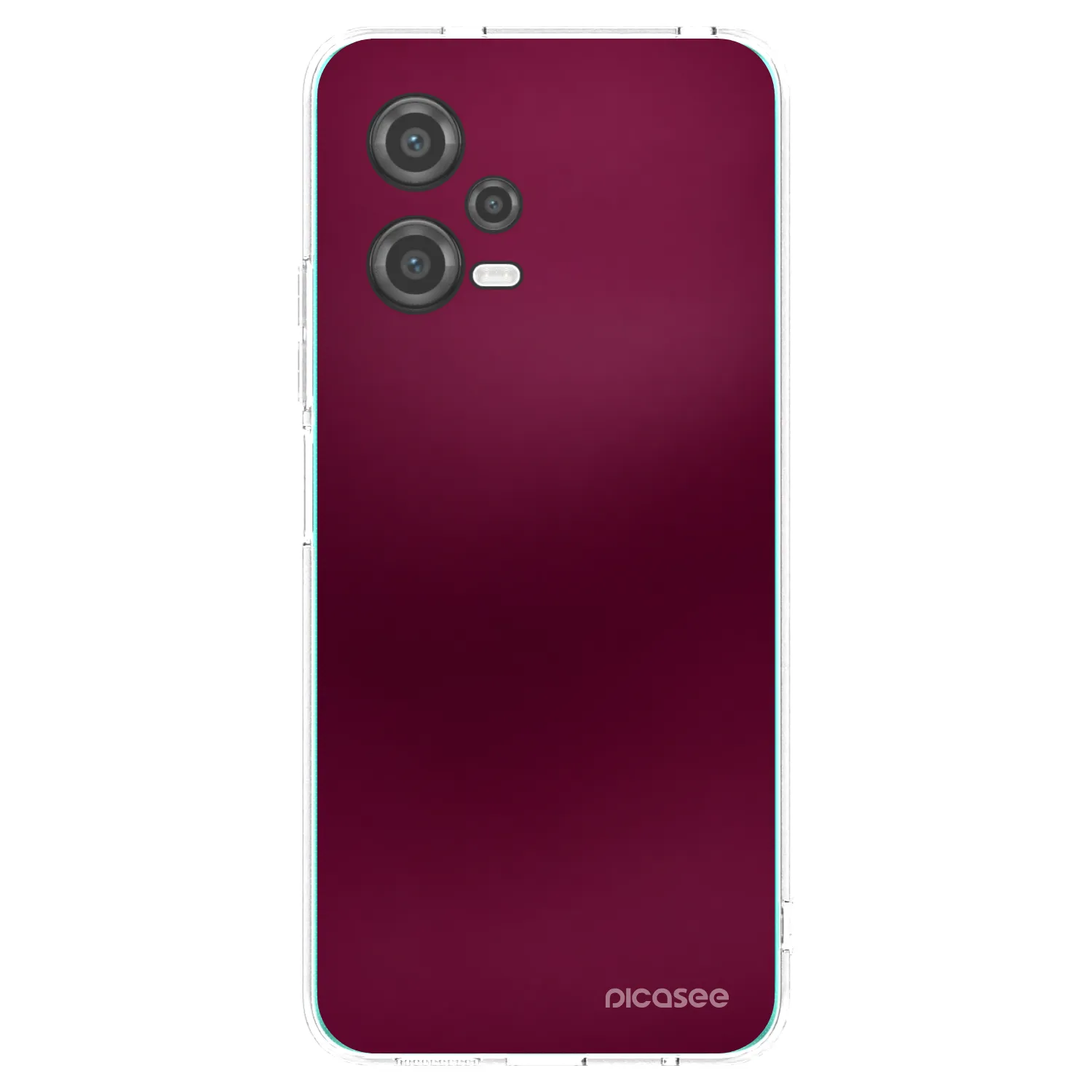 Picasee Xiaomi Poco X5 Hülle - Transparentes Silikon - Velvet Bordeaux