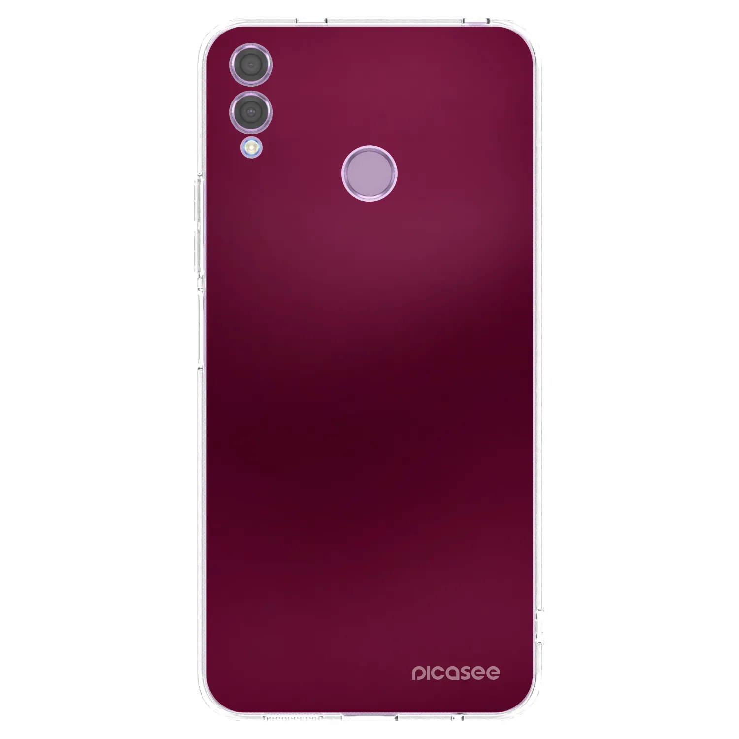 Picasee Honor 8X Hülle - Transparentes Silikon - Velvet Bordeaux