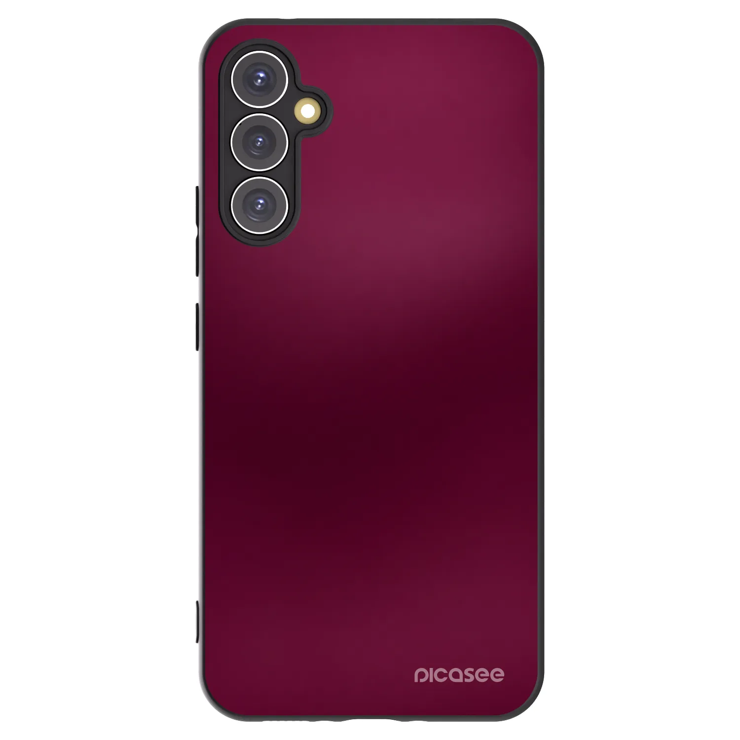 Picasee Samsung Galaxy A34 5G A346B Hülle - Schwarzes Silikon - Velvet Bordeaux