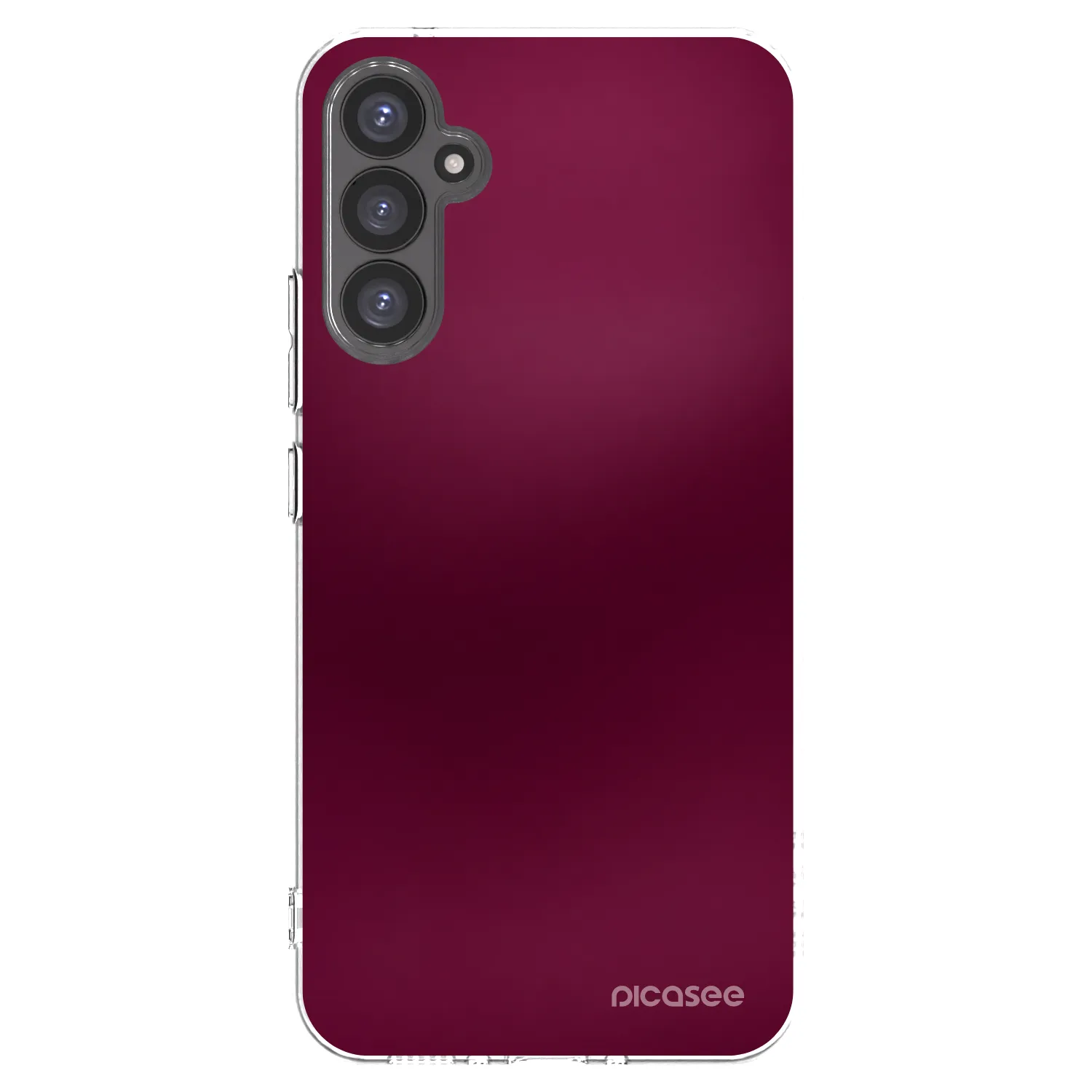 Picasee Samsung Galaxy A34 5G A346B Hülle - Transparentes Silikon - Velvet Bordeaux