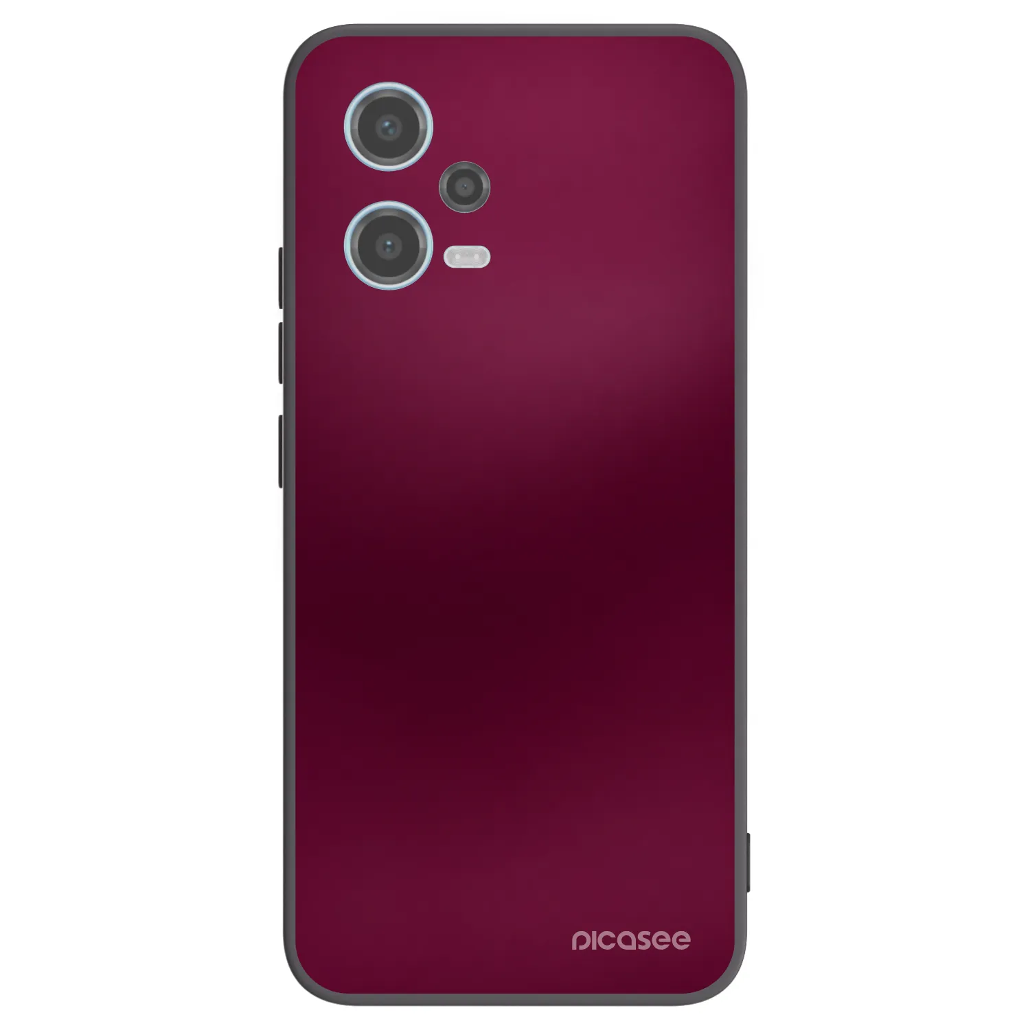 Picasee Xiaomi Redmi Note 12 5G Hülle - Schwarzes Silikon - Velvet Bordeaux