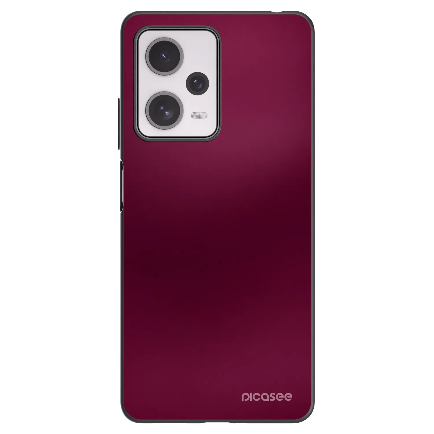 Picasee Xiaomi Redmi Note 12 Pro+ 5G Hülle - Schwarzes Silikon - Velvet Bordeaux