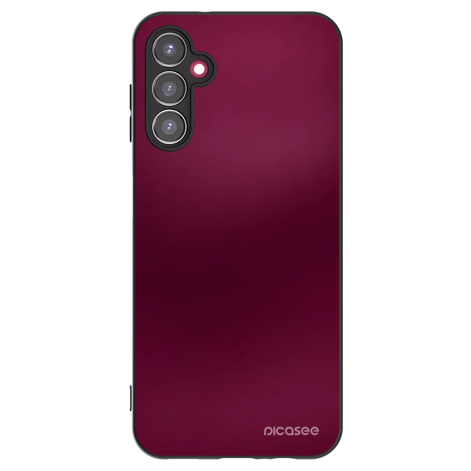 Picasee Samsung Galaxy A14 4G A145R Hülle - Schwarzes Silikon - Velvet Bordeaux