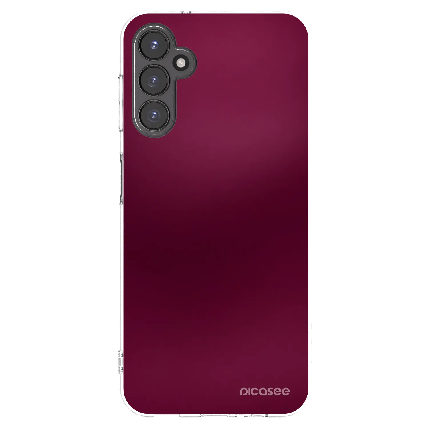 Picasee Samsung Galaxy A14 5G A146P Hülle - Transparentes Silikon - Velvet Bordeaux