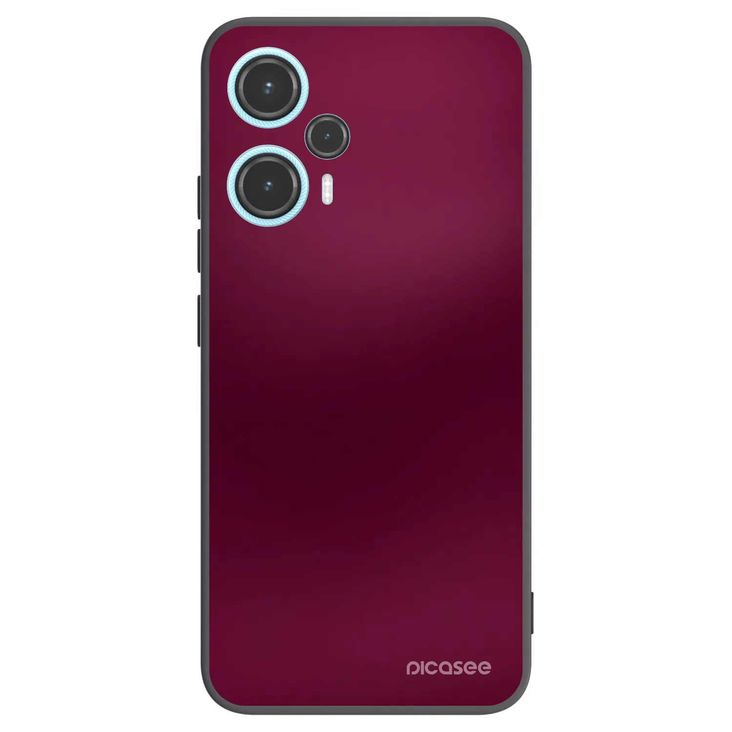 Picasee Xiaomi Poco F5 Hülle - Schwarzes Silikon - Velvet Bordeaux