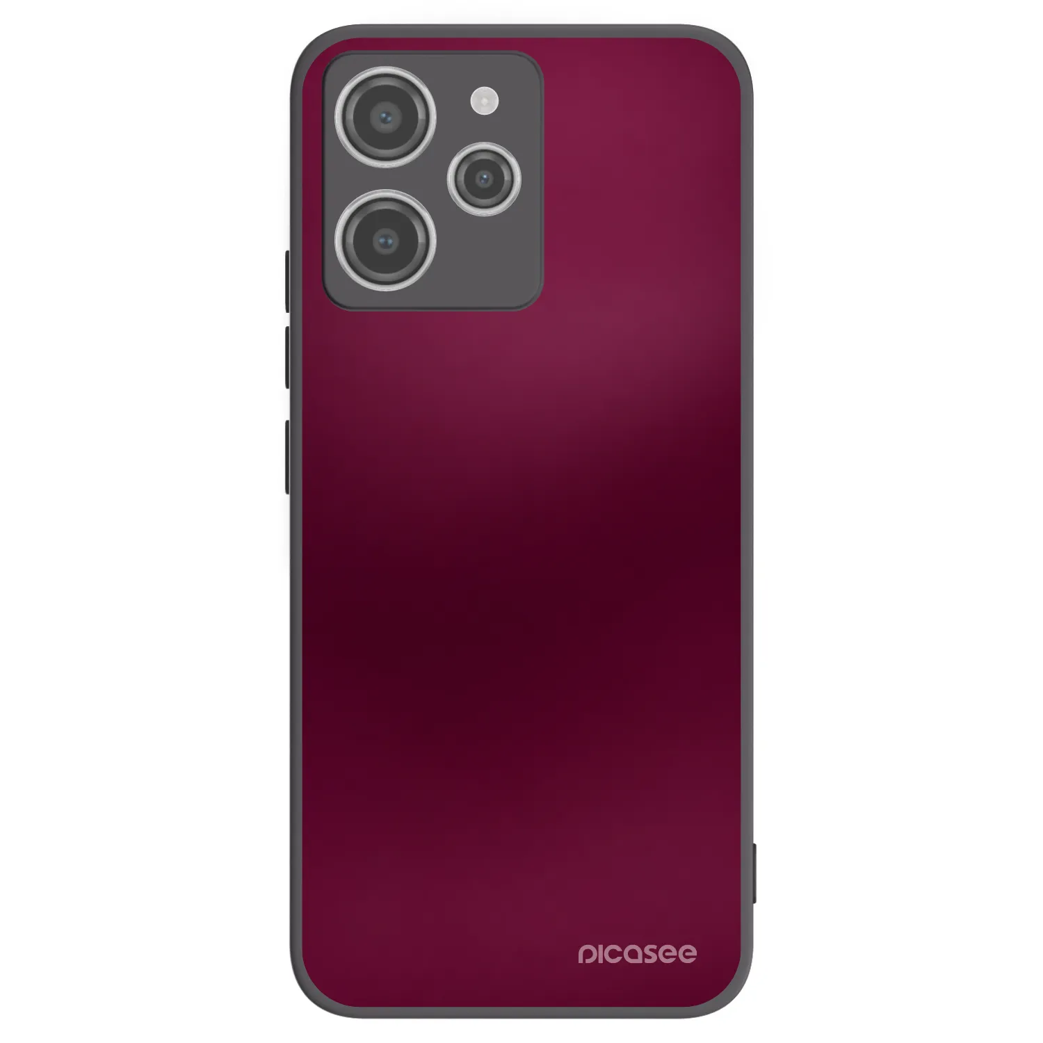 Picasee Xiaomi Redmi 12 4G Hülle - Schwarzes Silikon - Velvet Bordeaux