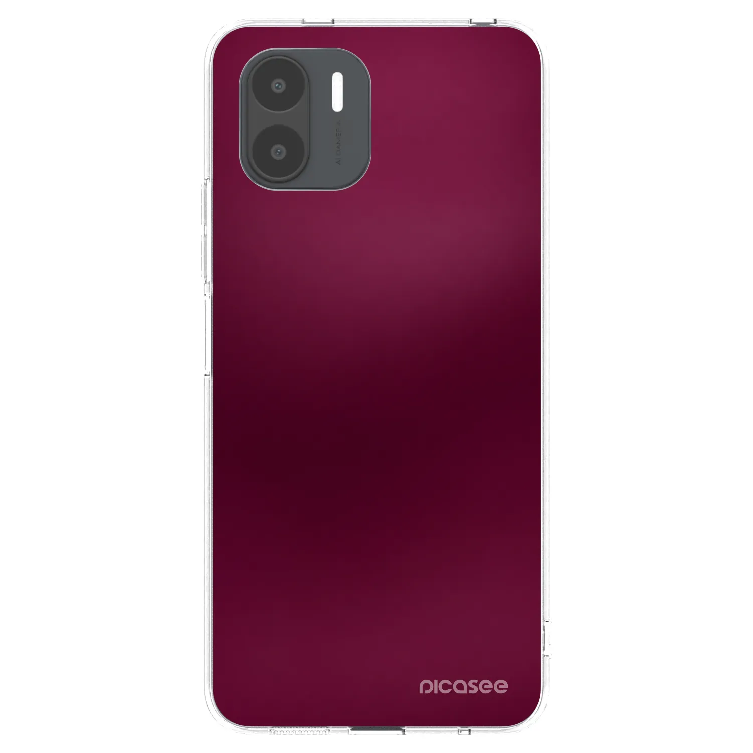 Picasee Xiaomi Redmi A2 Hülle - Transparentes Silikon - Velvet Bordeaux