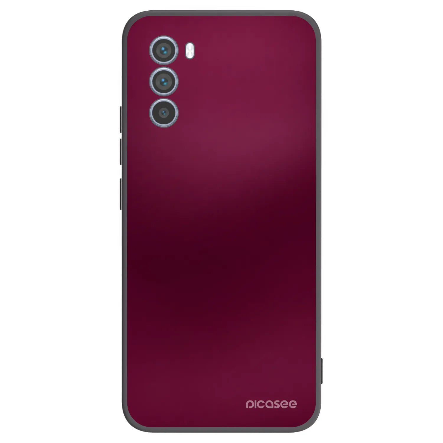 Picasee Motorola Moto G62 Hülle - Schwarzes Silikon - Velvet Bordeaux