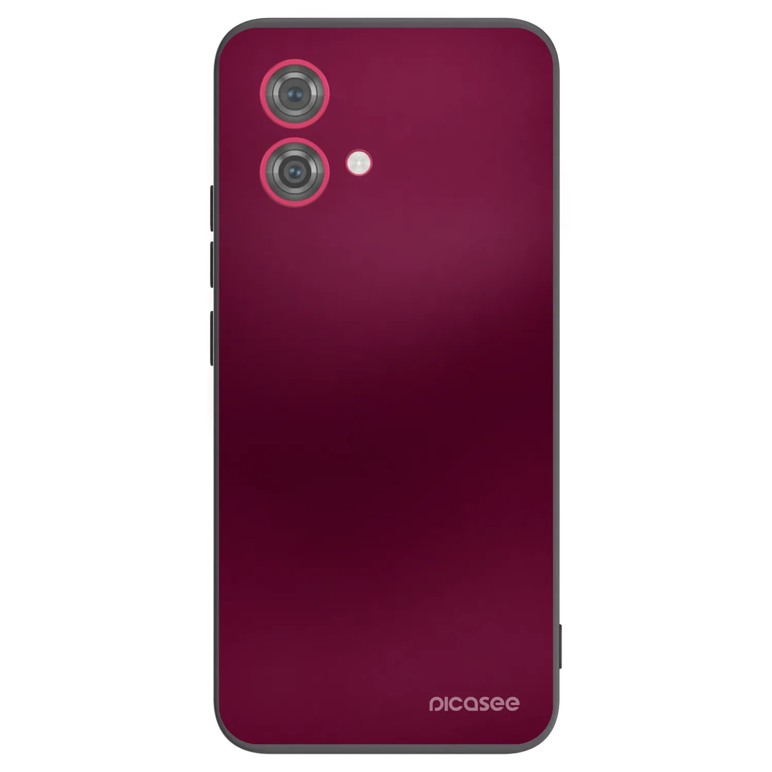 Picasee Motorola Moto G84 5G Hülle - Schwarzes Silikon - Velvet Bordeaux