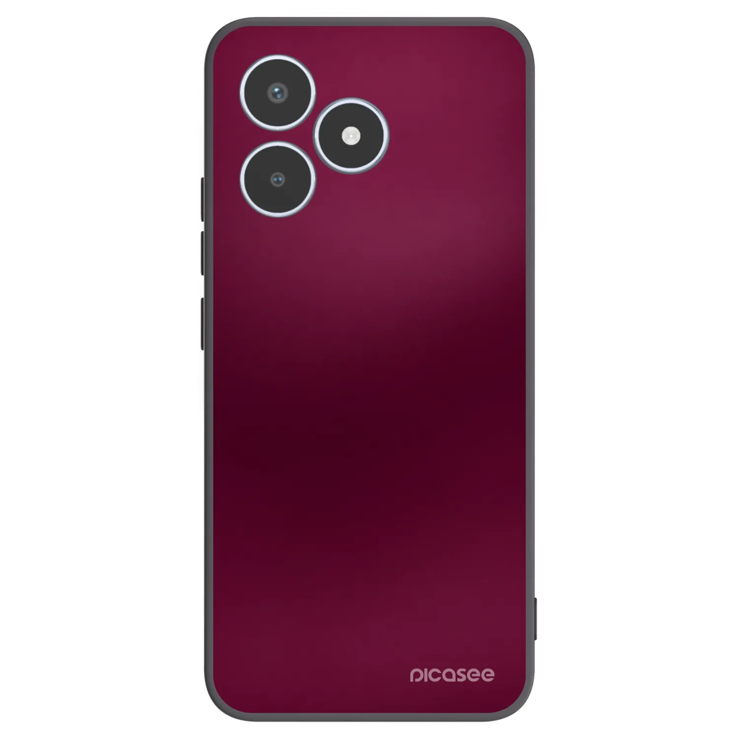 Picasee Realme C53 Hülle - Schwarzes Silikon - Velvet Bordeaux