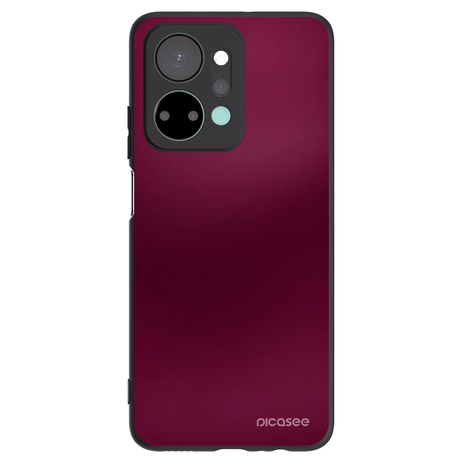 Picasee Honor X7a Hülle - Schwarzes Silikon - Velvet Bordeaux