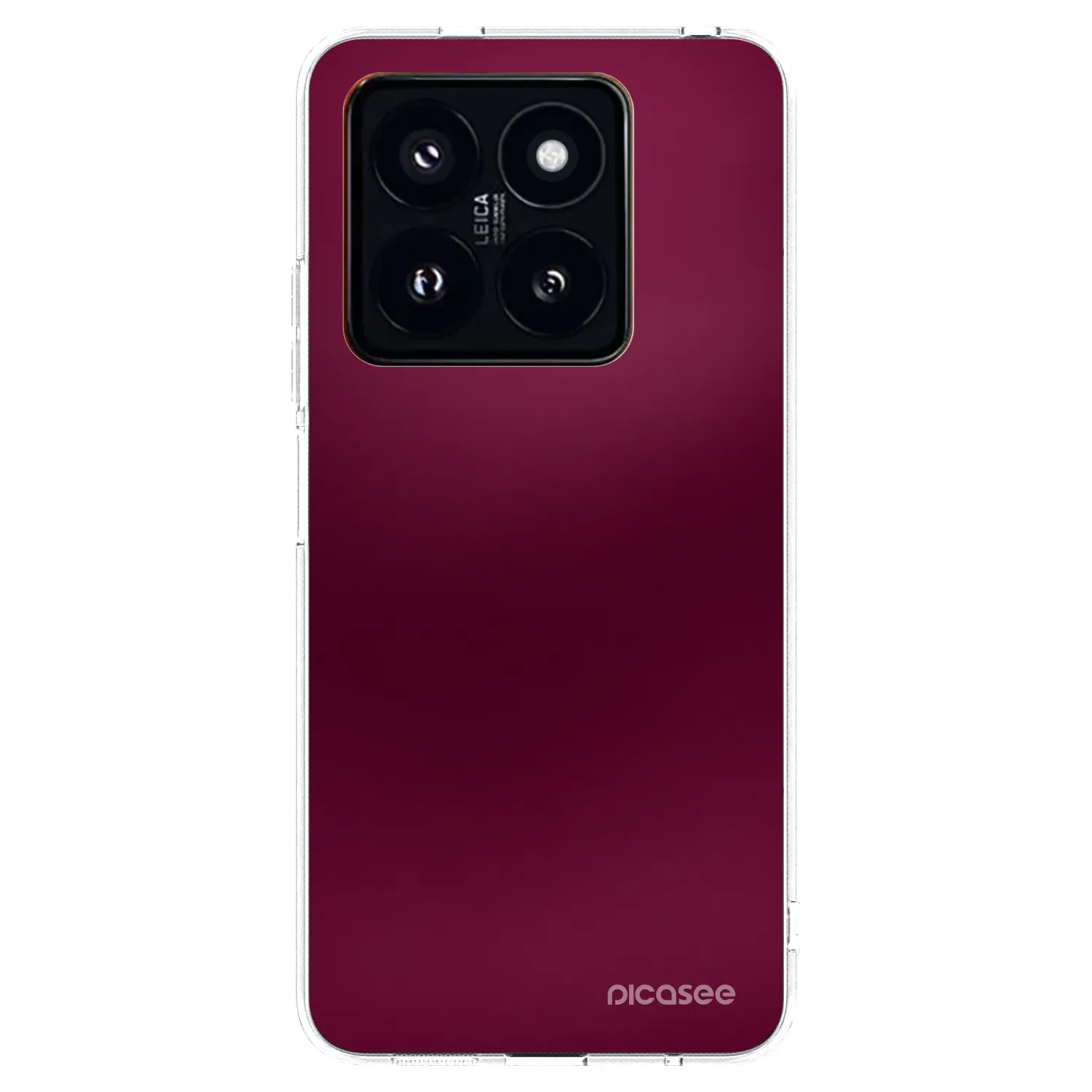 Picasee Xiaomi 14 Pro Hülle - Transparentes Silikon - Velvet Bordeaux