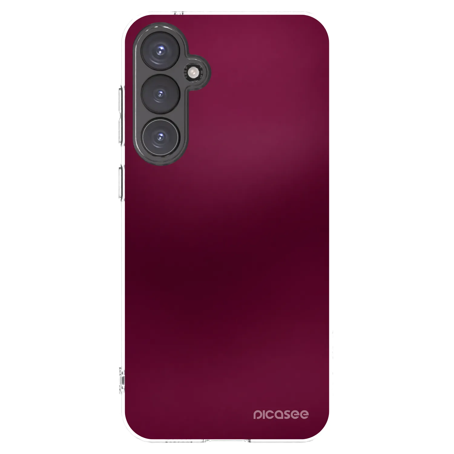 Picasee Samsung Galaxy S23 FE S711B Hülle - Transparentes Silikon - Velvet Bordeaux