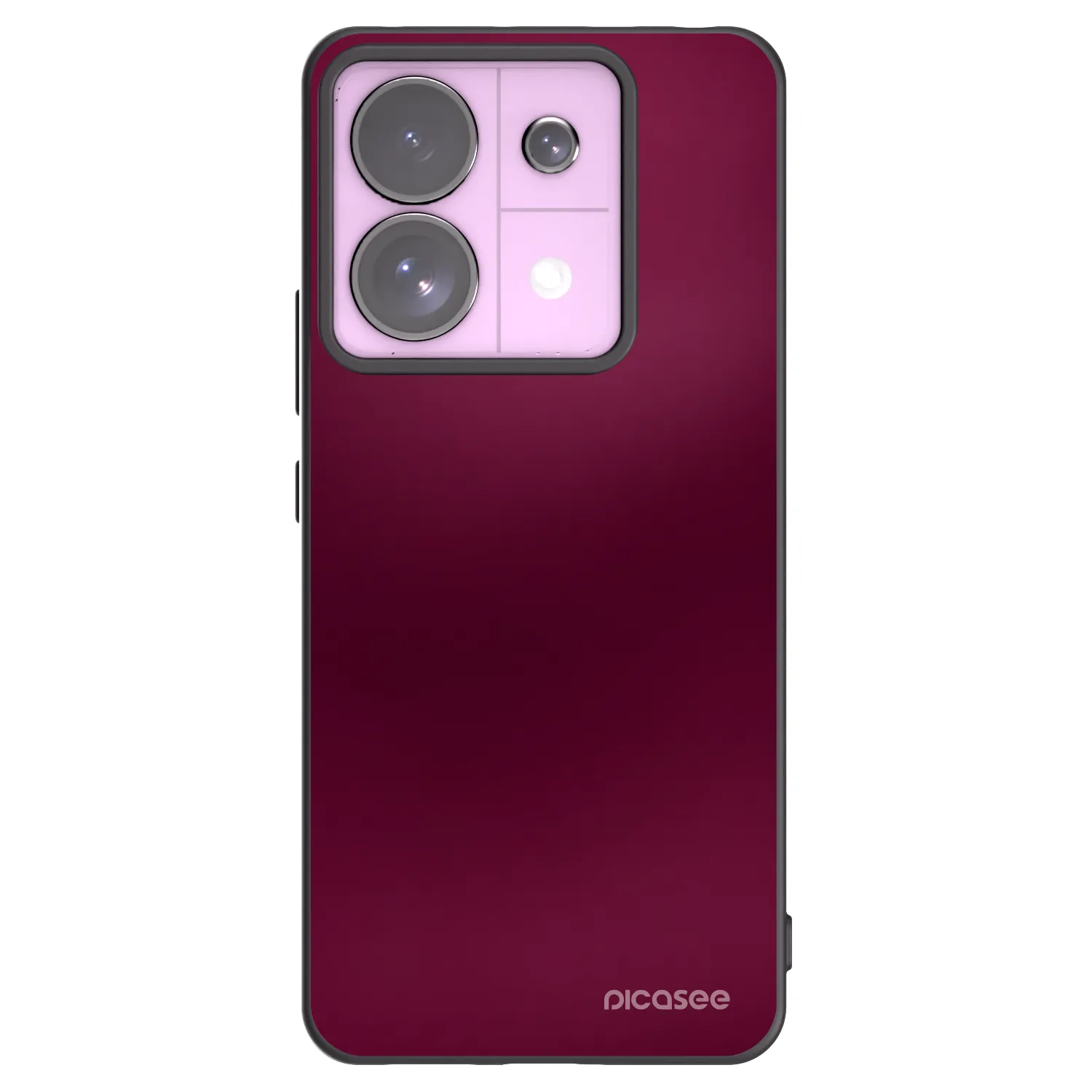 Picasee Xiaomi Redmi Note 13 Pro 5G Hülle - Schwarzes Silikon - Velvet Bordeaux