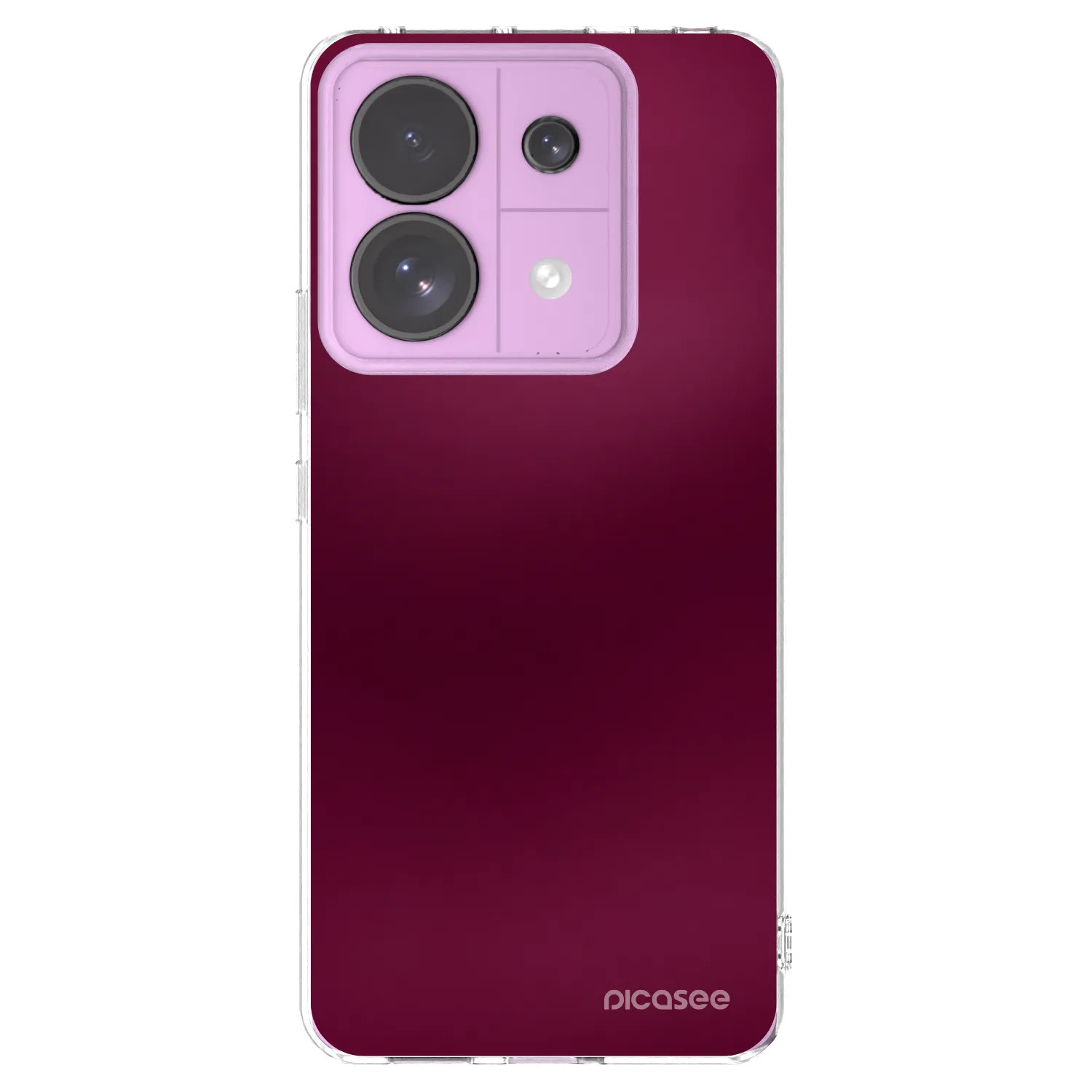 Picasee Xiaomi Redmi Note 13 Pro 5G Hülle - Transparentes Silikon - Velvet Bordeaux
