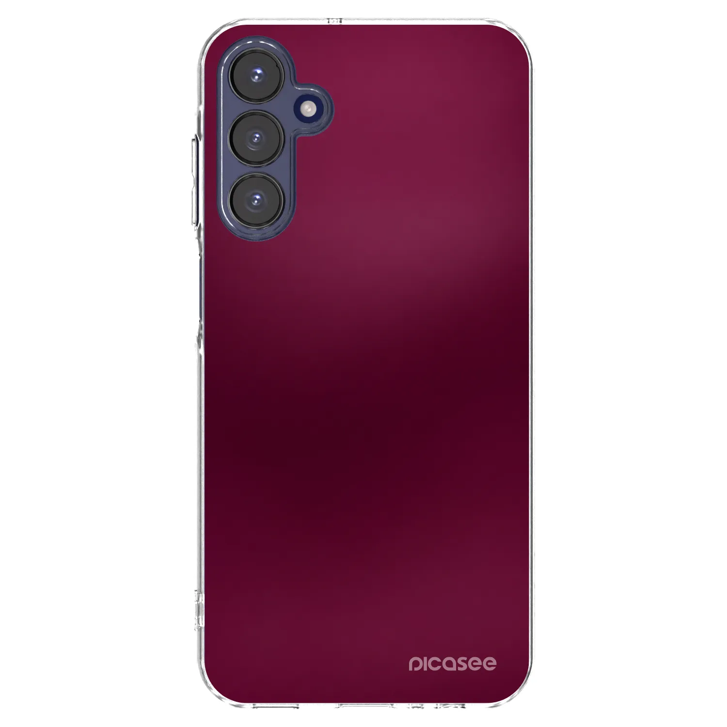Picasee Samsung Galaxy A15 A155F 4G Hülle - Transparentes Silikon - Velvet Bordeaux