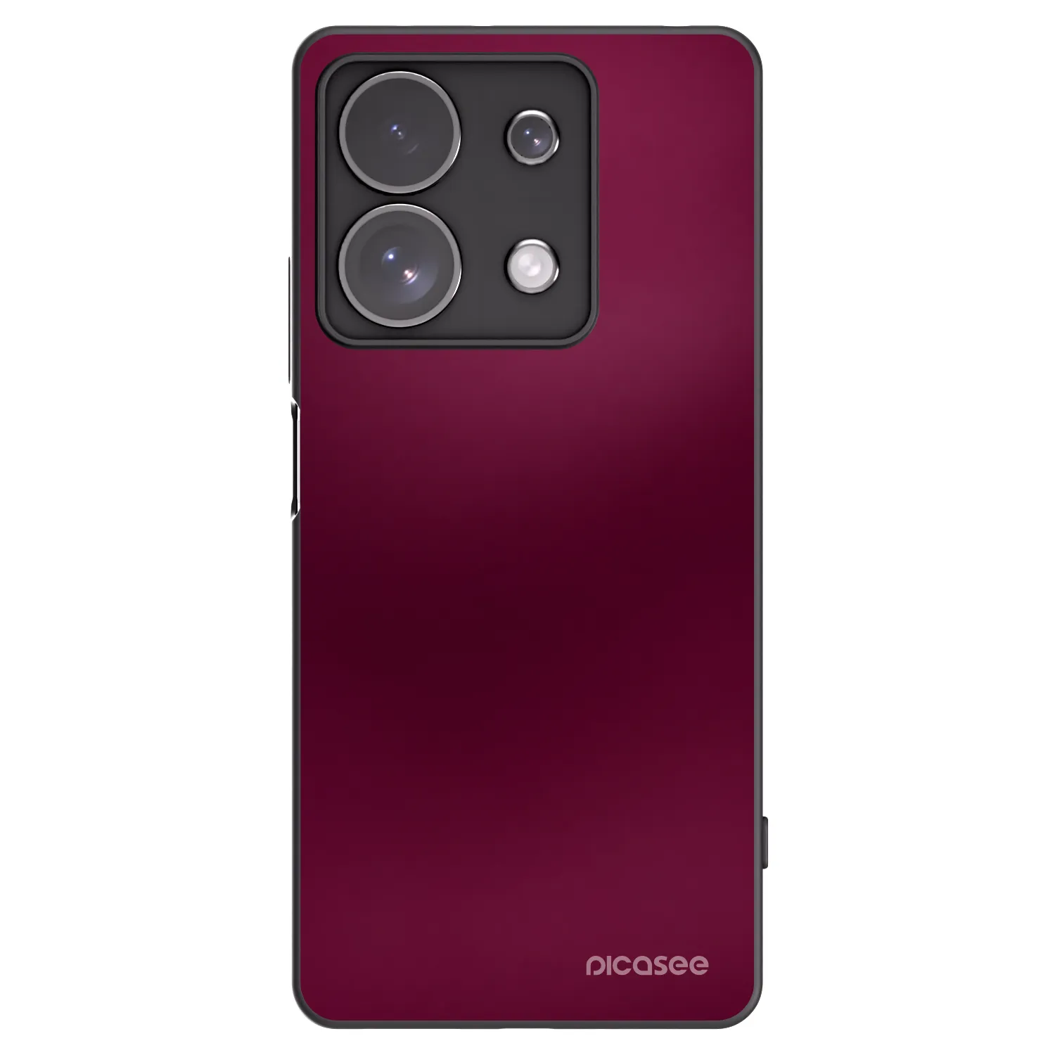 Picasee Xiaomi Redmi Note 13 Pro 4G Hülle - Schwarzes Silikon - Velvet Bordeaux