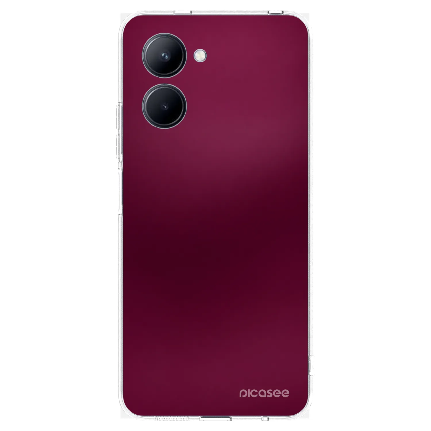Picasee Realme C33 (2023) Hülle - Transparentes Silikon - Velvet Bordeaux