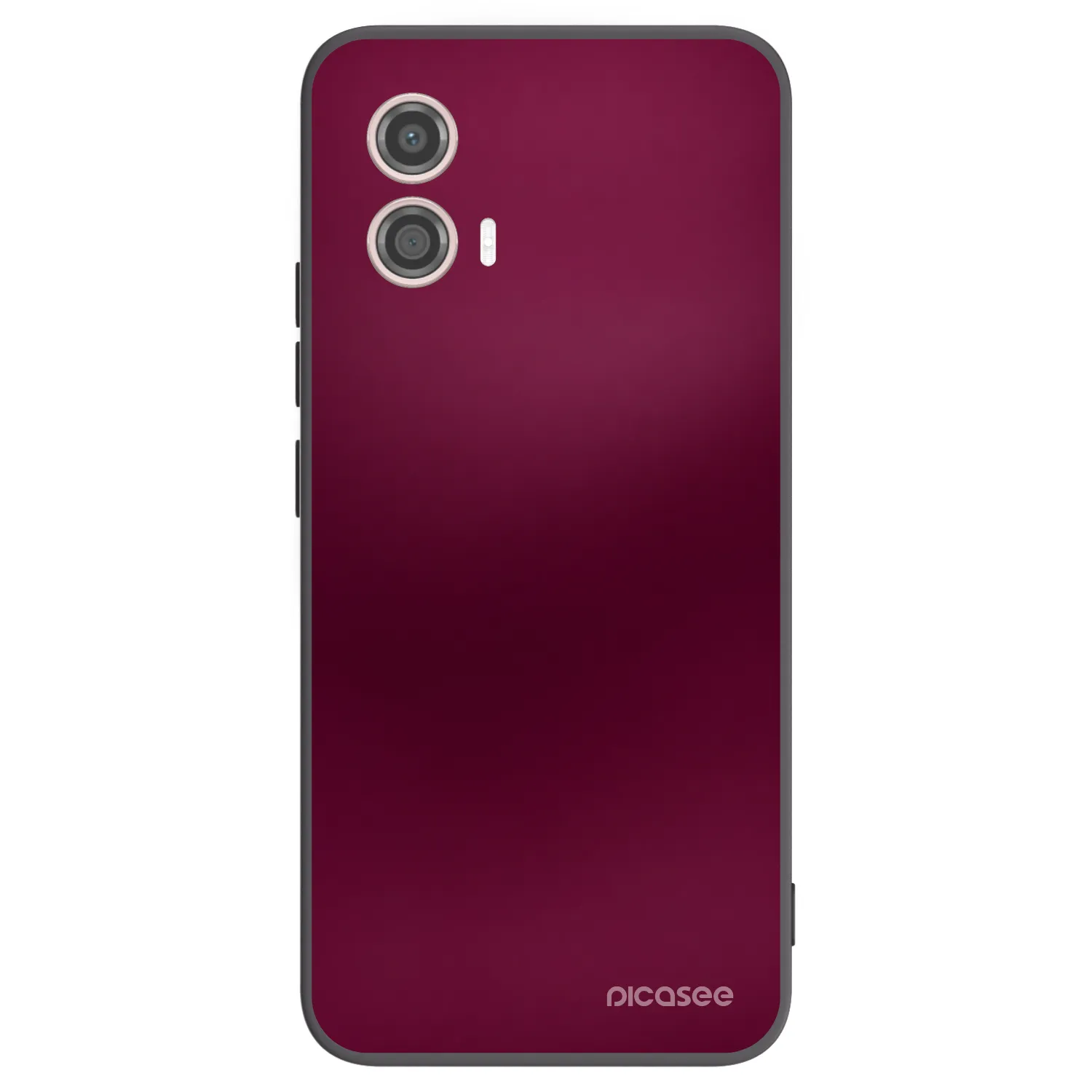 Picasee Motorola Moto G53 5G Hülle - Schwarzes Silikon - Velvet Bordeaux