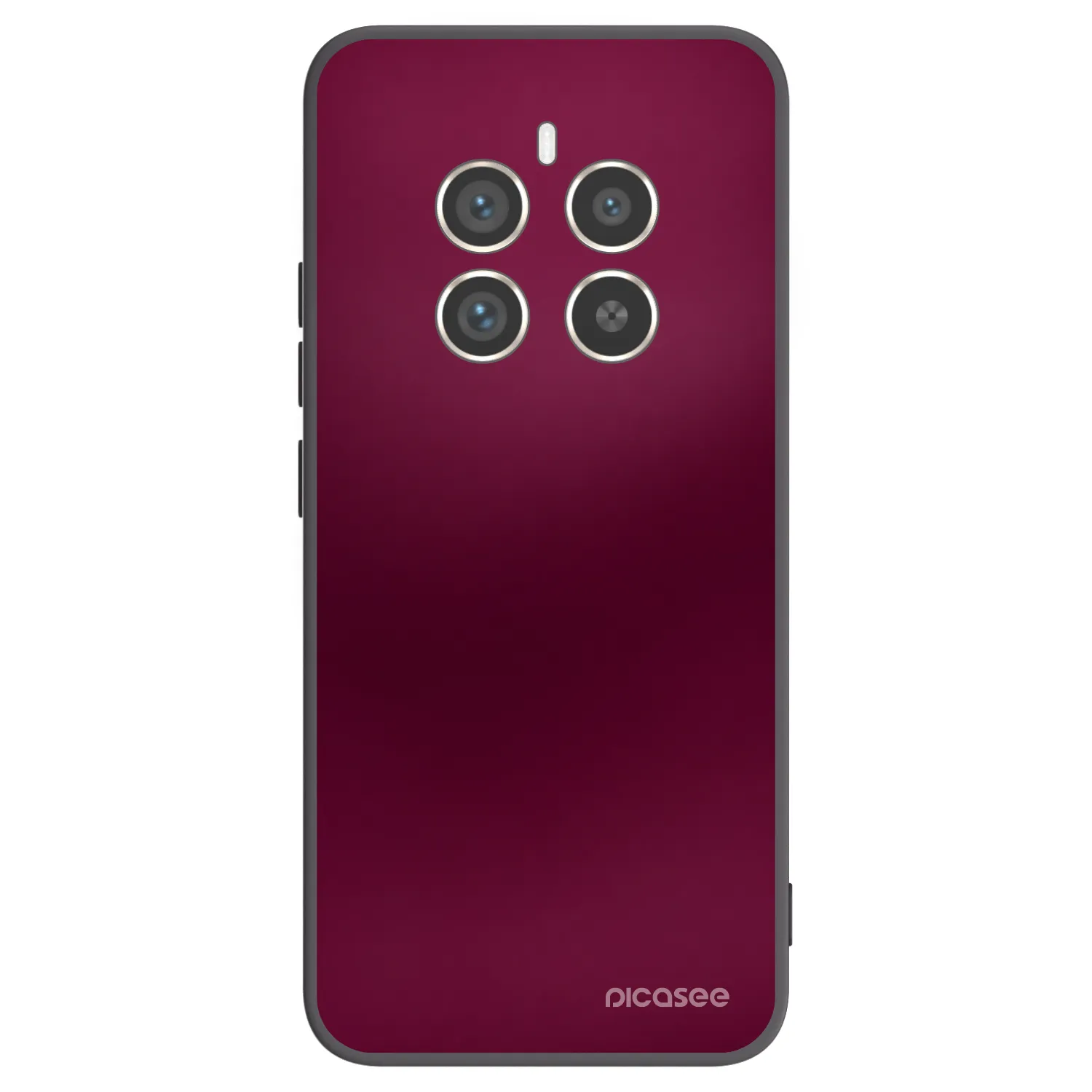 Picasee Realme 12 Pro 5G Hülle - Schwarzes Silikon - Velvet Bordeaux