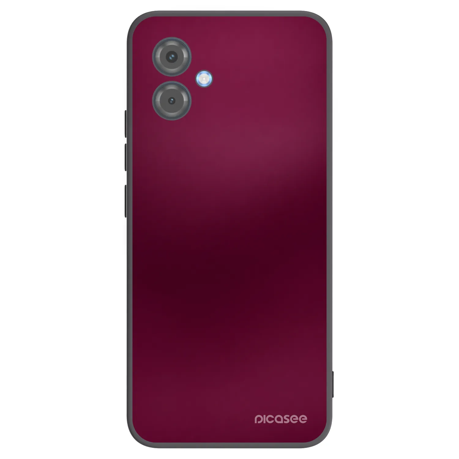 Picasee Motorola Moto G14 Hülle - Schwarzes Silikon - Velvet Bordeaux