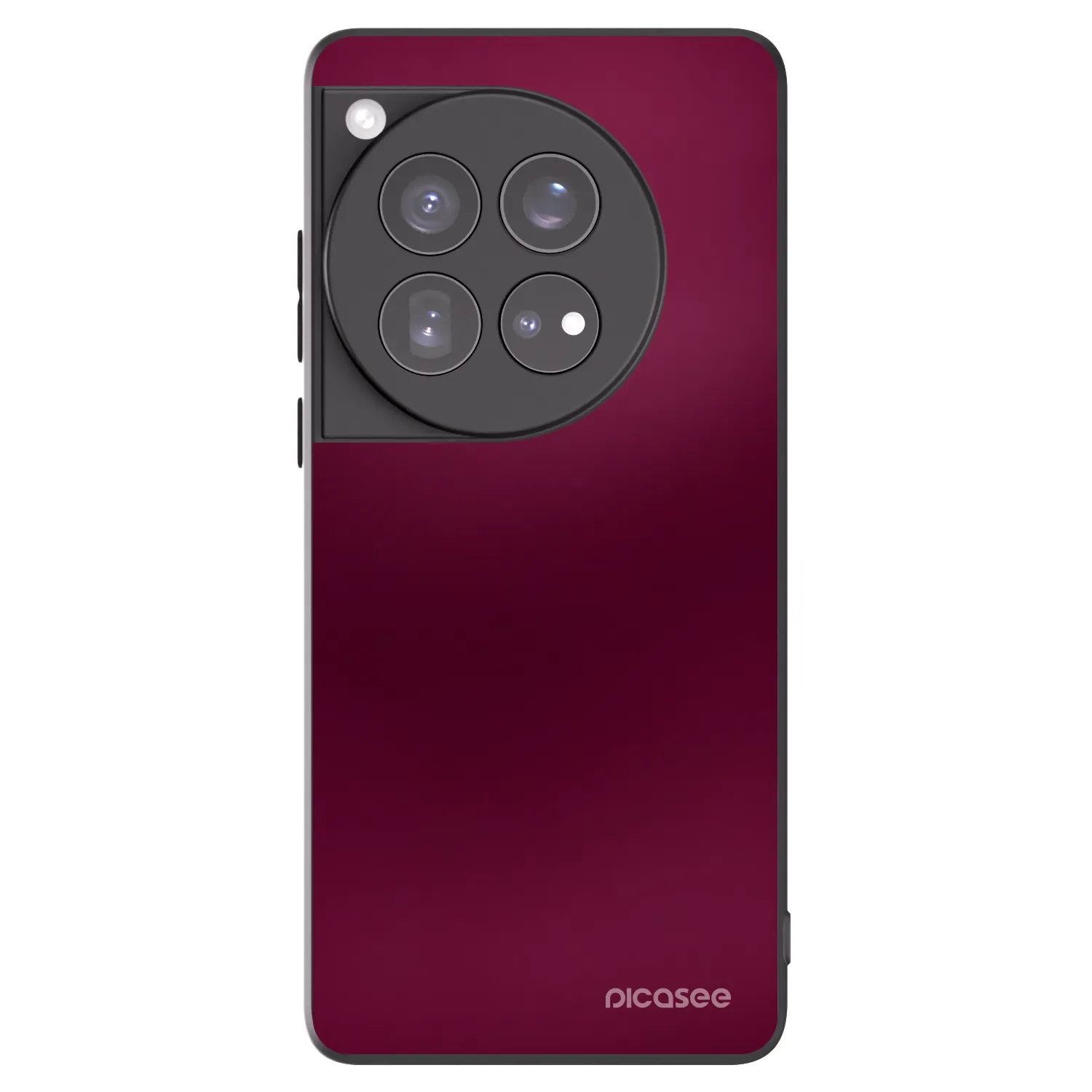 Picasee OnePlus 12 5G Hülle - Schwarzes Silikon - Velvet Bordeaux