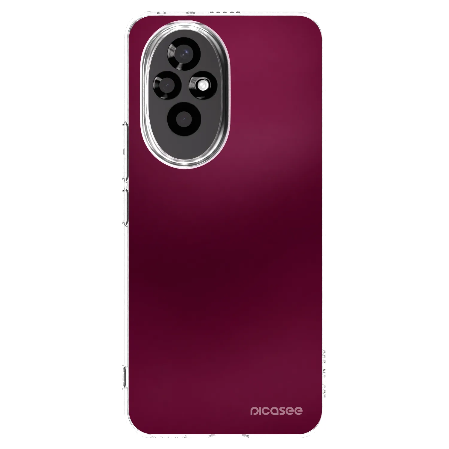 Picasee Honor 200 Pro 5G Hülle - Transparentes Silikon - Velvet Bordeaux